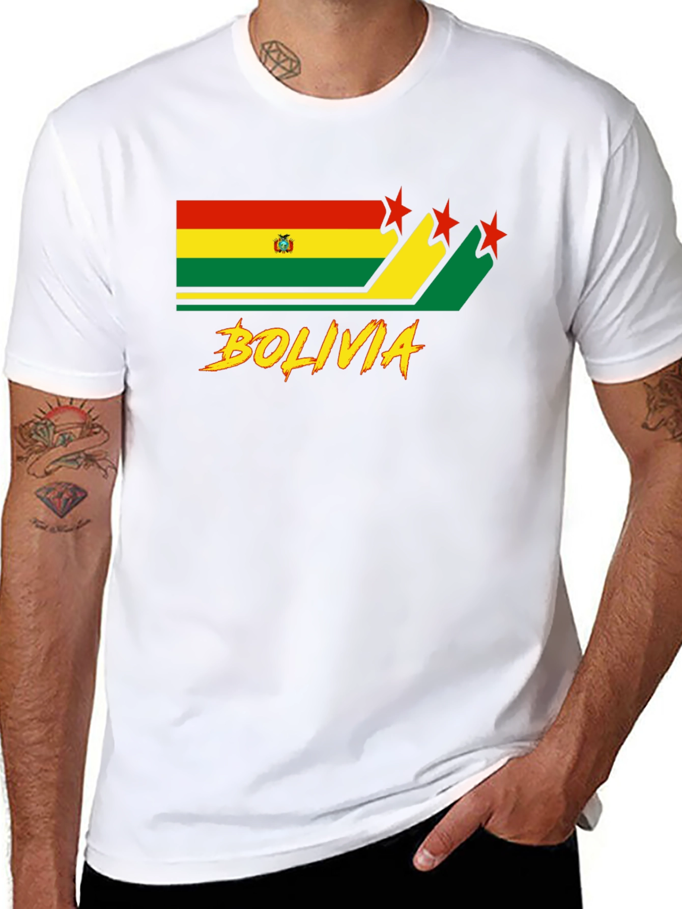 Bolivia Flag Graphic T-Shirt