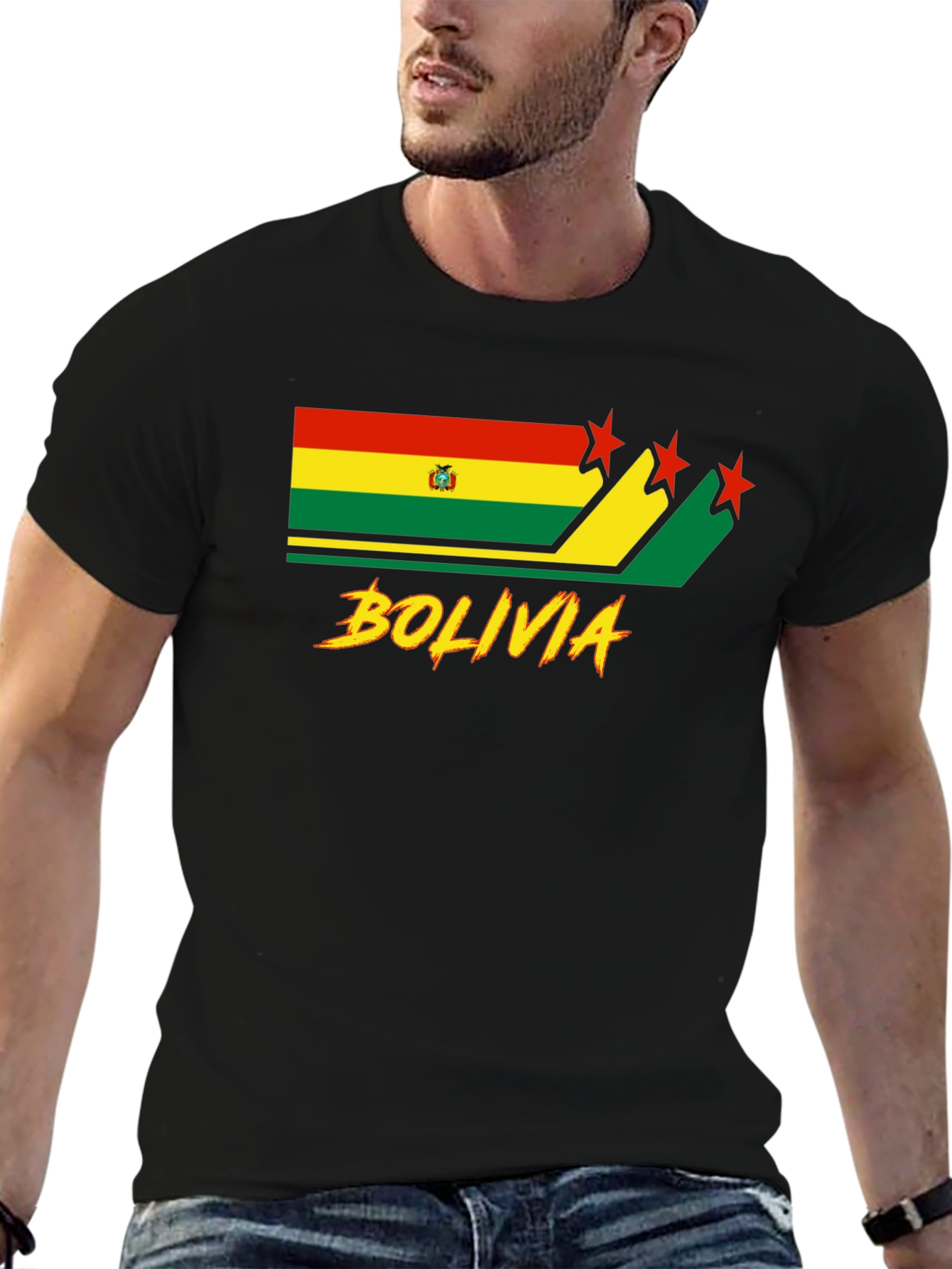 Bolivia Flag Graphic T-Shirt