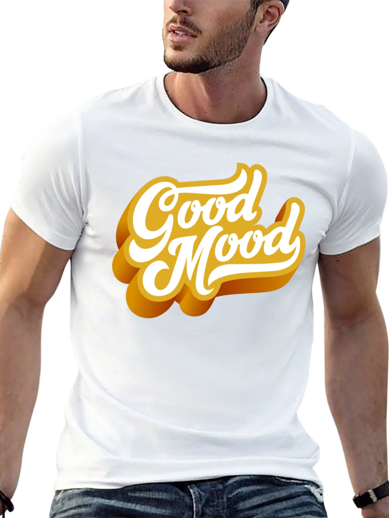 Good Mood Graphic T-Shirt - Casual Style