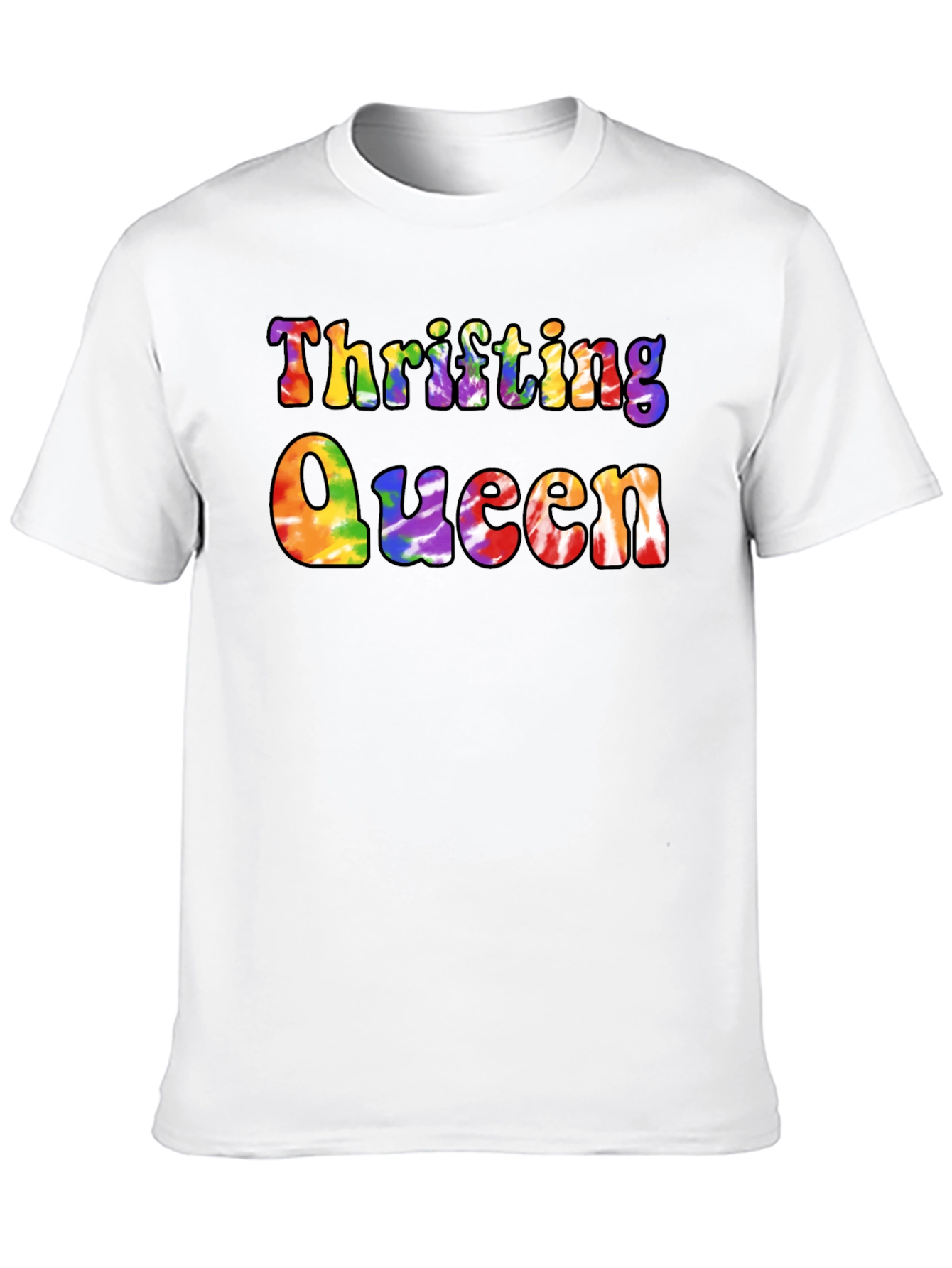 Thrifting Queen Tie-Dye Graphic Tee