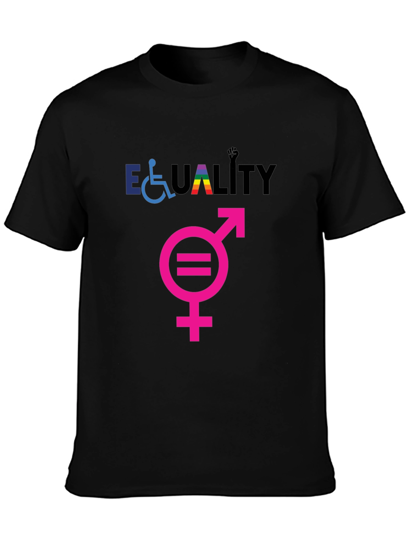 Equality Symbol Graphic Tee - Black