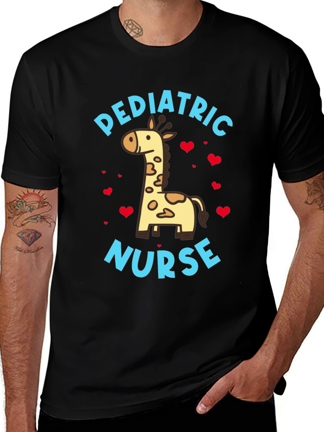 Pediatric Nurse Giraffe T-Shirt