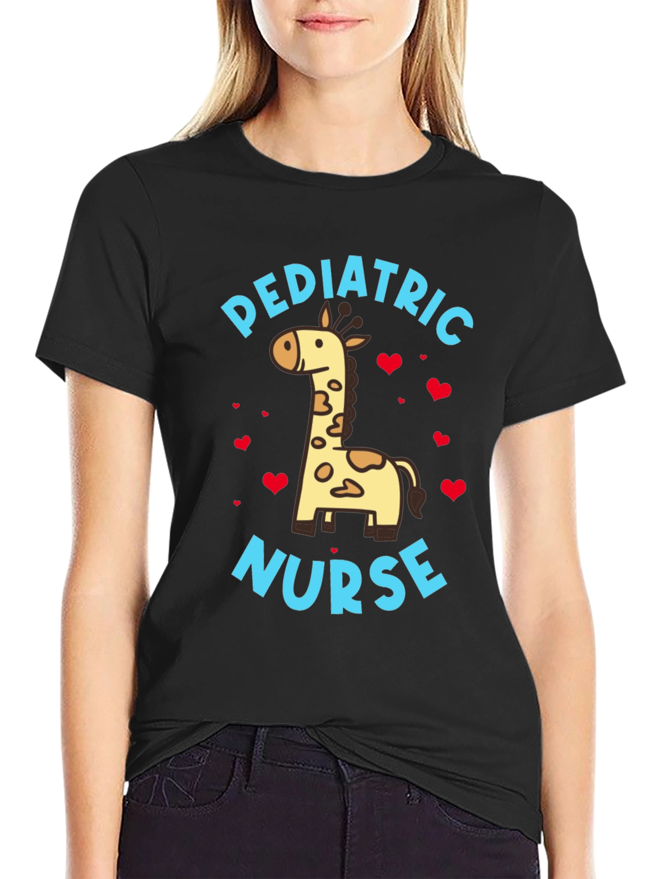 Pediatric Nurse Giraffe T-Shirt