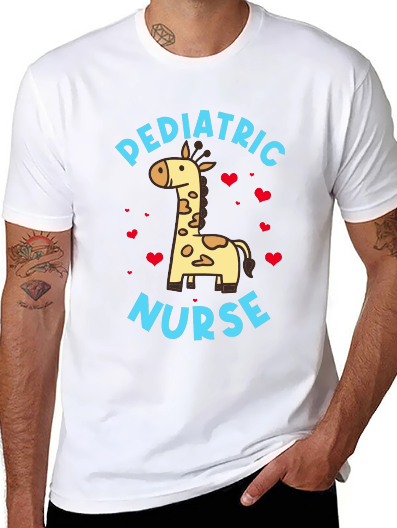 Pediatric Nurse Giraffe T-Shirt