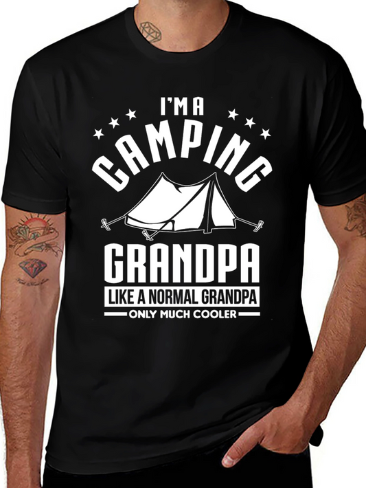Camping Grandpa T-Shirt - Much Cooler Than Normal!
