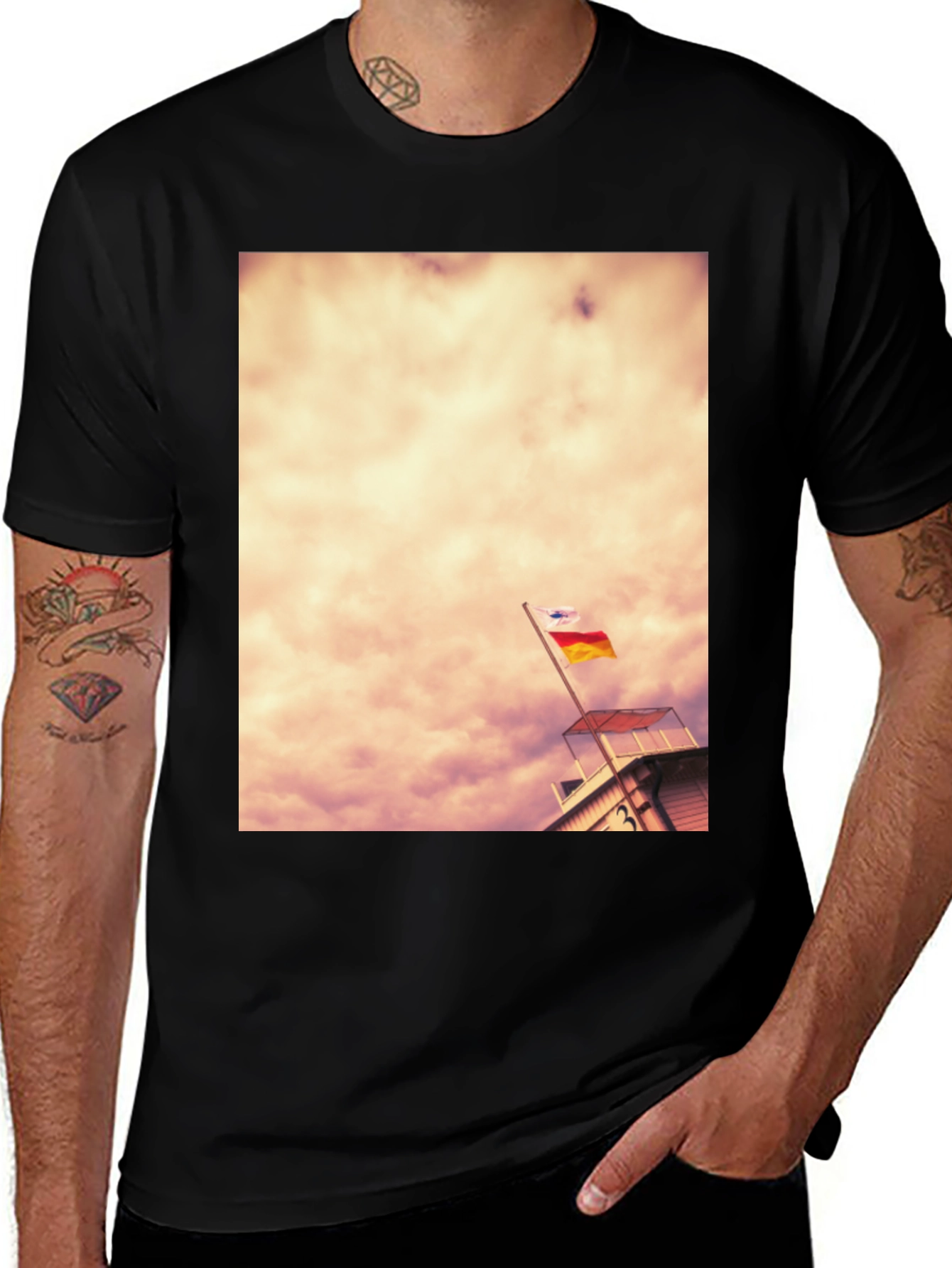Lifeguard Tower T-Shirt: Beach Vibes
