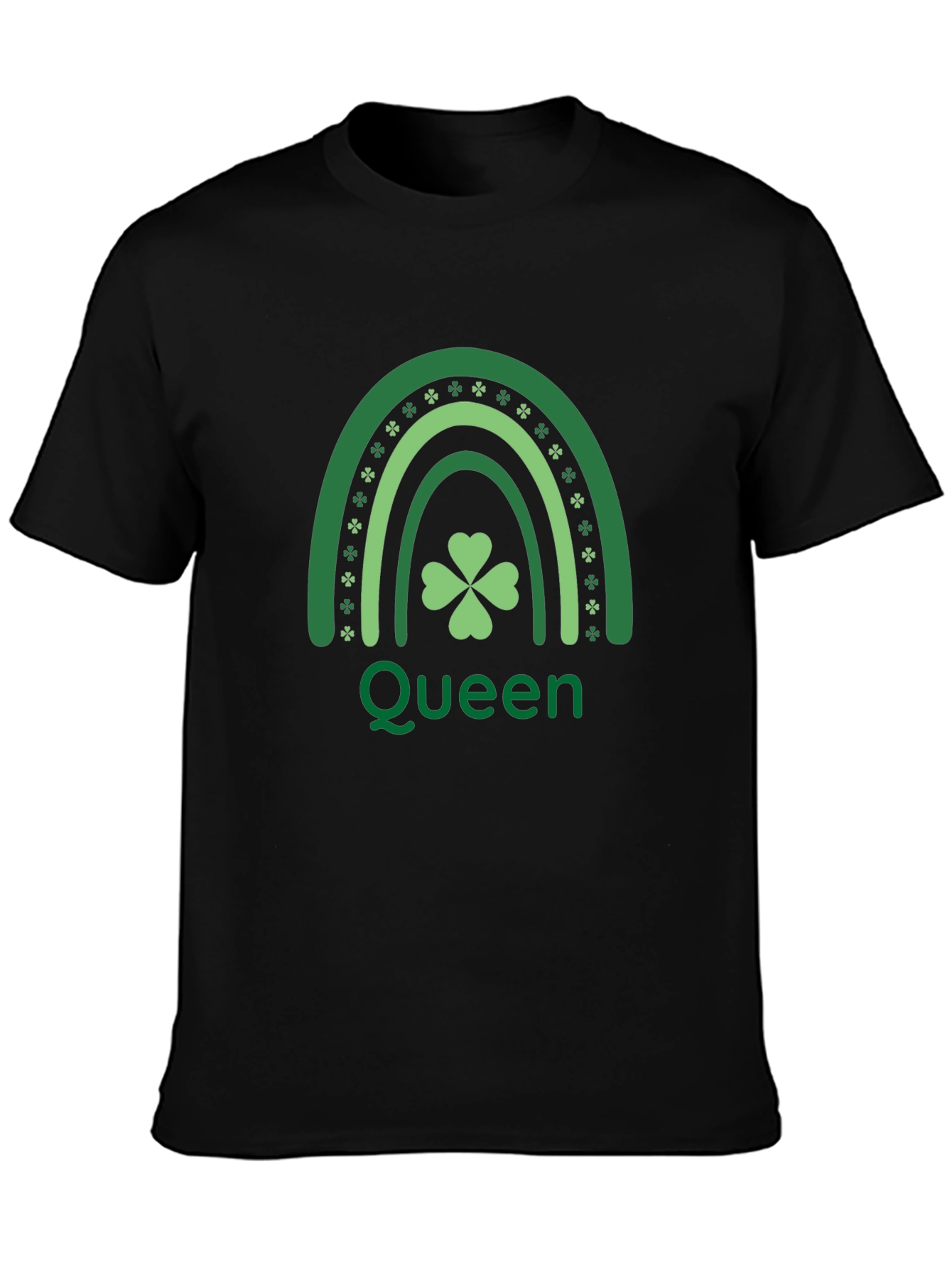 St. Patricks Day Queen Shamrock Rainbow T-Shirt