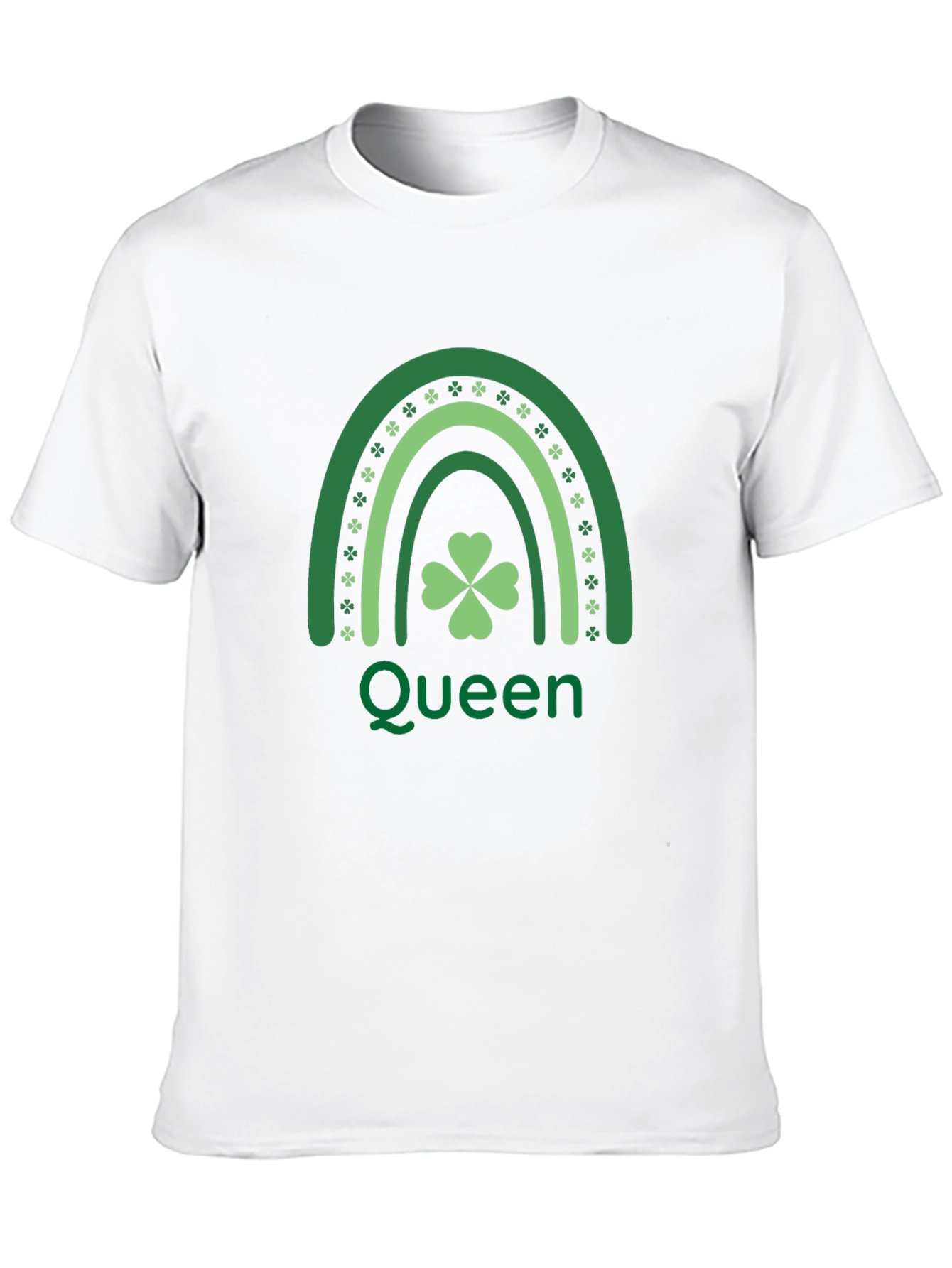 St. Patricks Day Queen Shamrock Rainbow T-Shirt