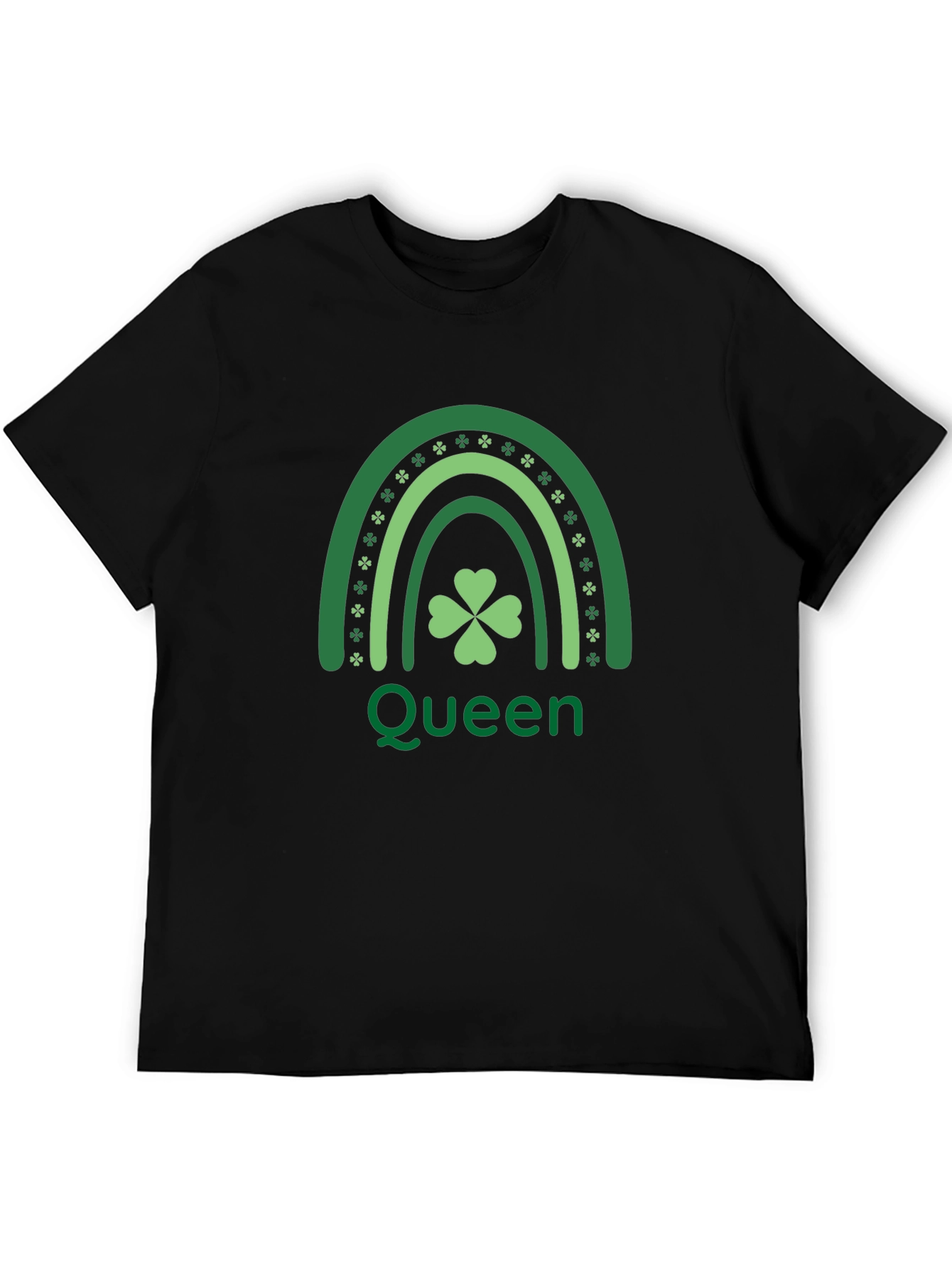St. Patricks Day Queen Shamrock Rainbow T-Shirt