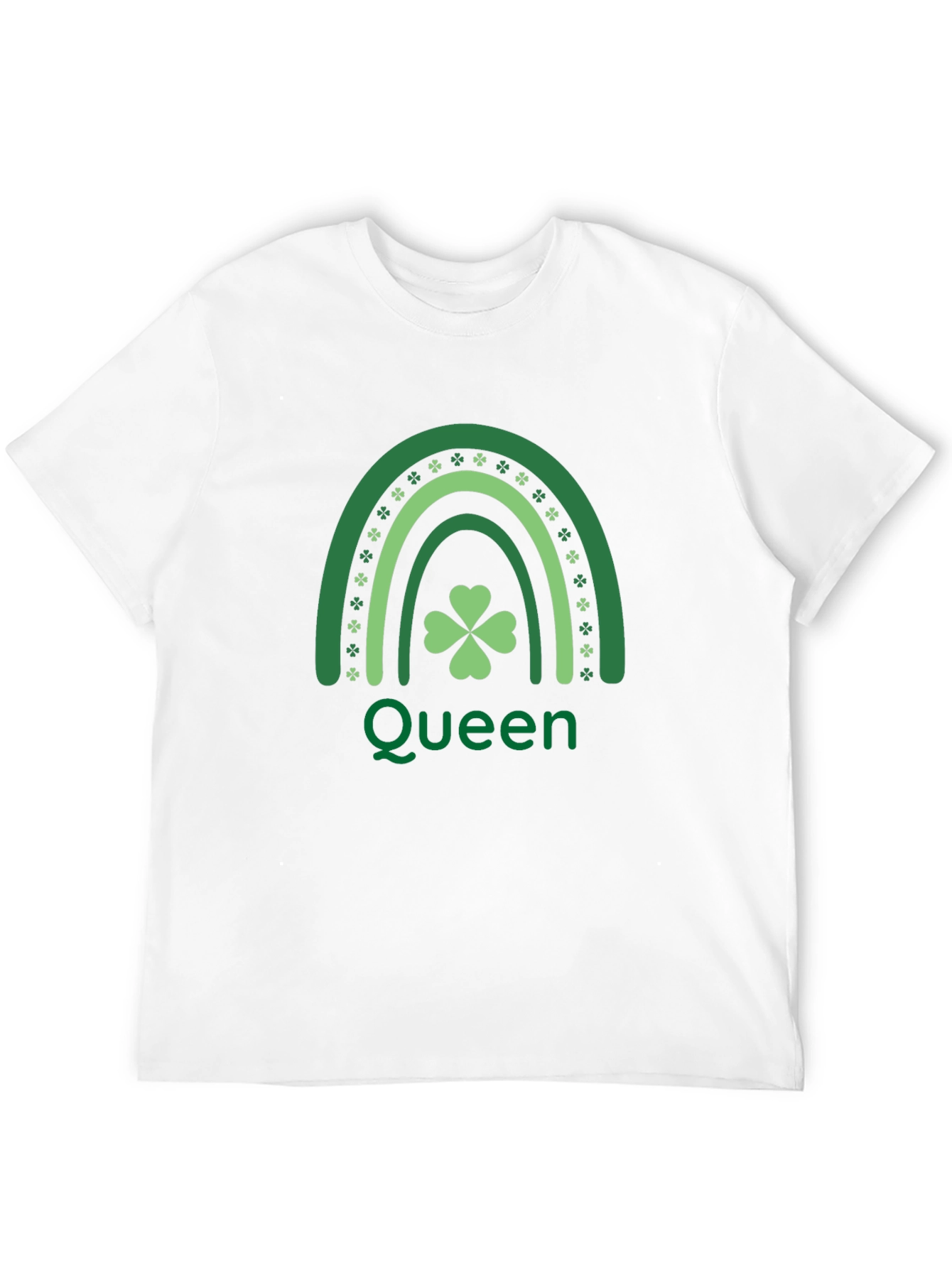 St. Patricks Day Queen Shamrock Rainbow T-Shirt