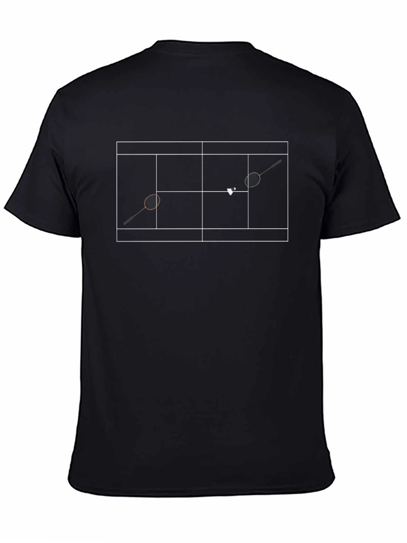 Tennis Court Diagram T-Shirt