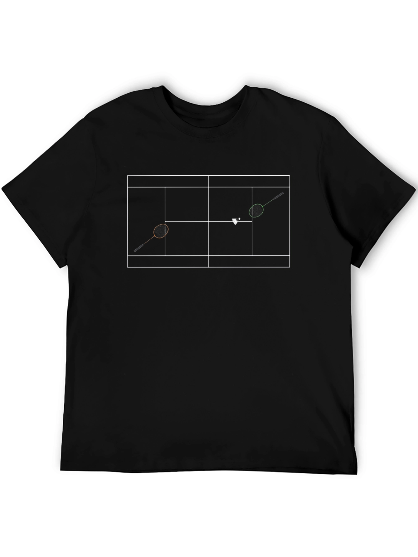 Tennis Court Diagram T-Shirt