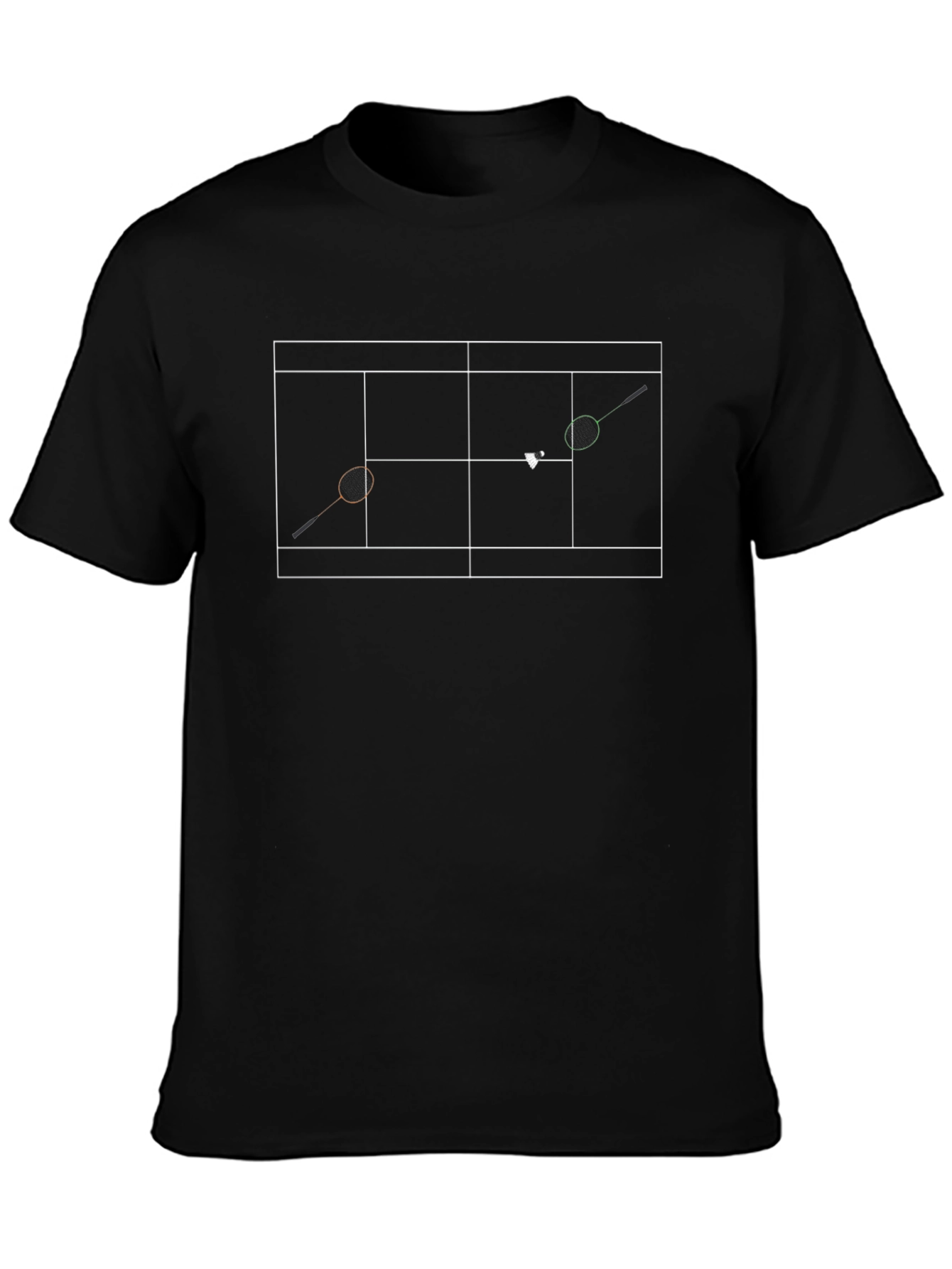 Tennis Court Diagram T-Shirt