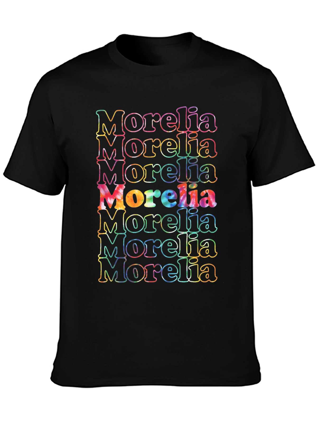 Morelia Retro Tie-Dye T-Shirt - Black
