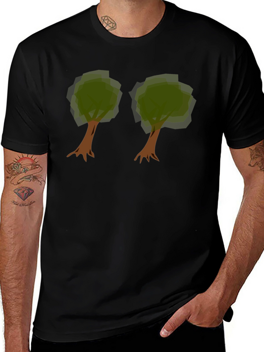 Unique Tree Graphic Tee - Nature Lovers Black T-Shirt