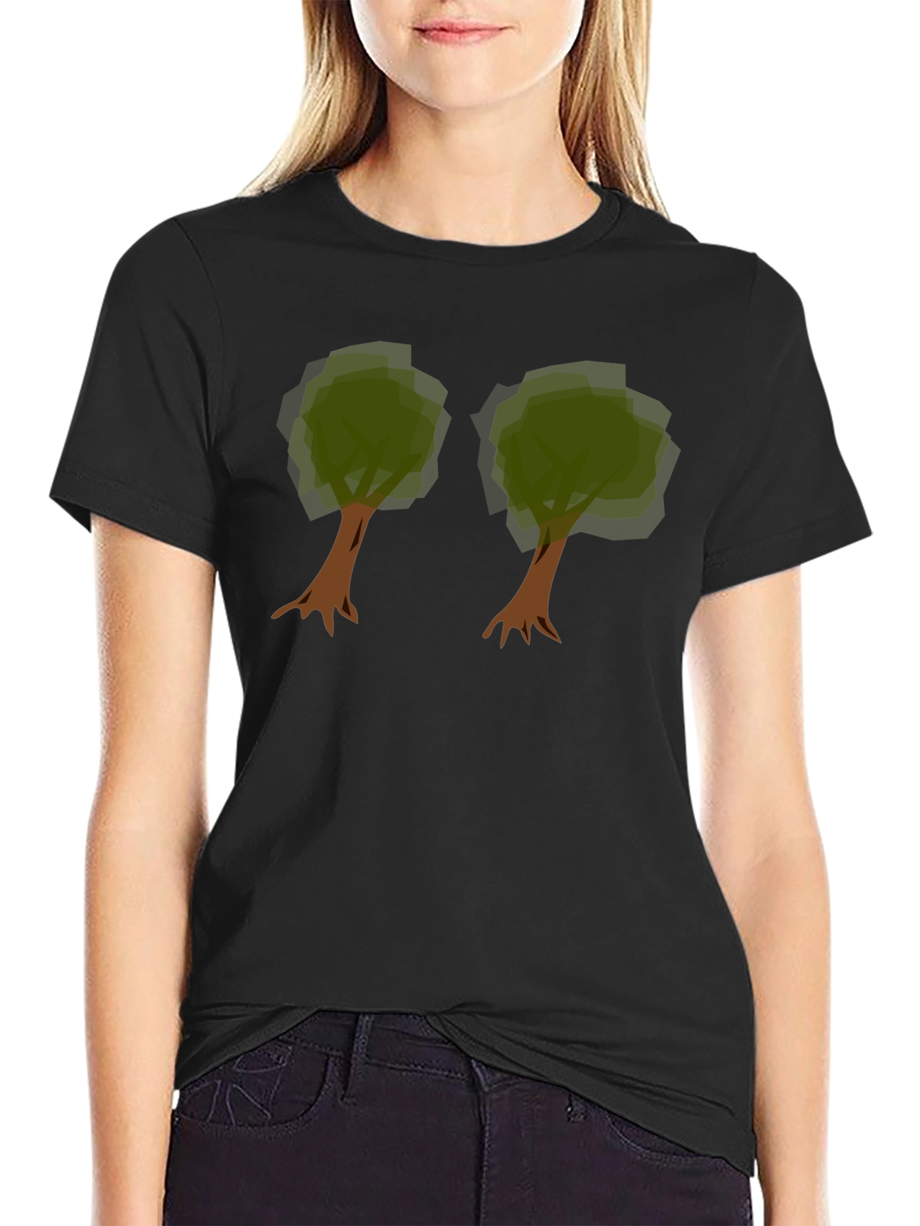 Unique Tree Graphic Tee - Nature Lovers Black T-Shirt
