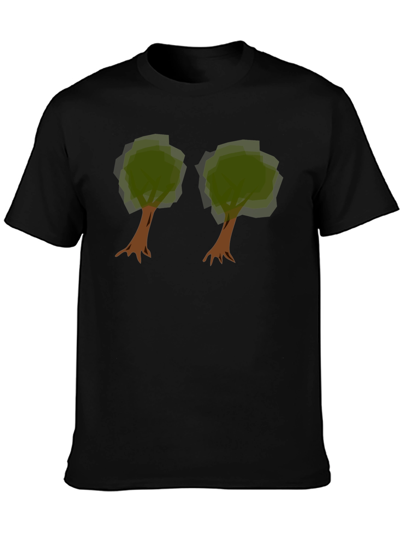 Unique Tree Graphic Tee - Nature Lovers Black T-Shirt