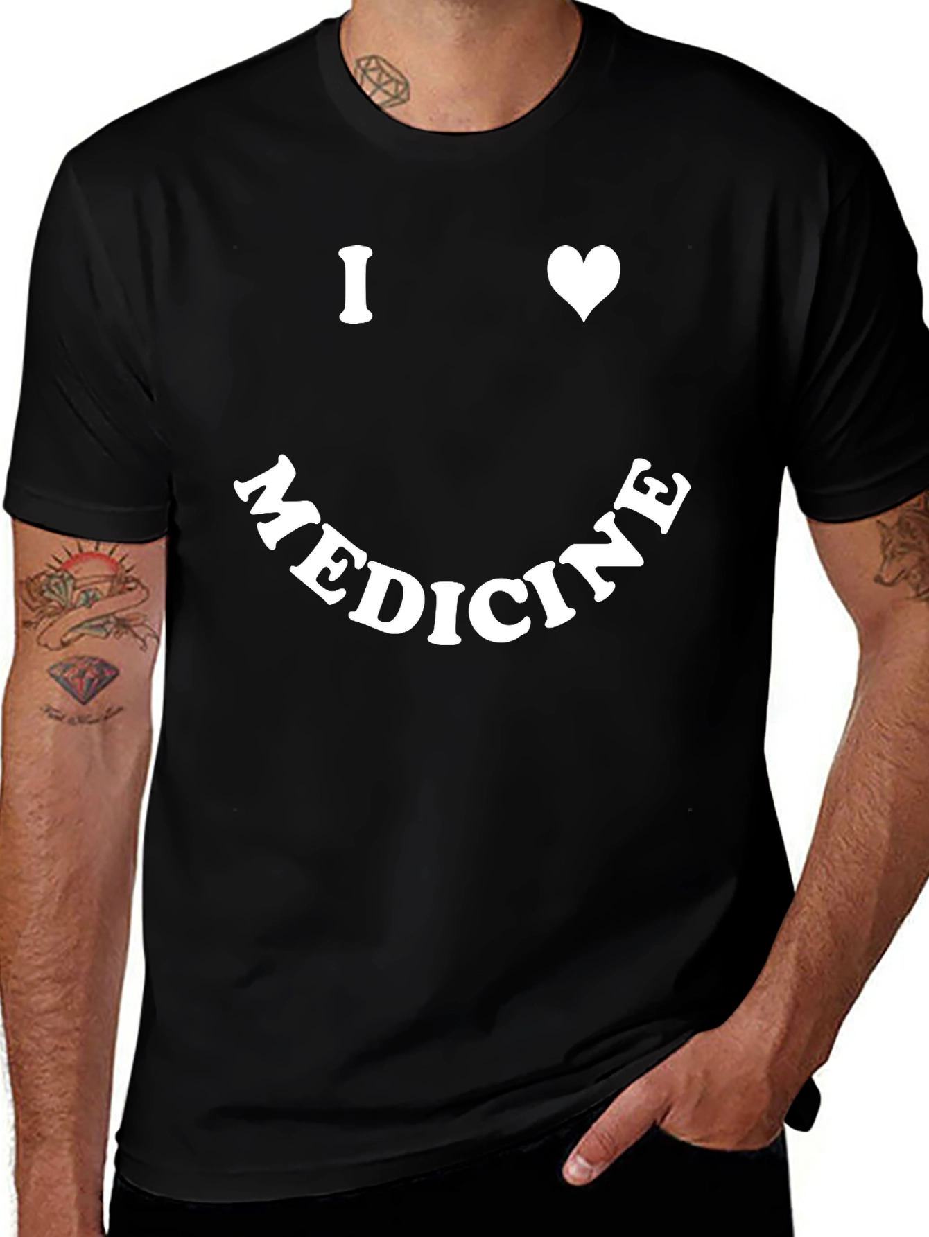 I Heart Medicine Black T-Shirt