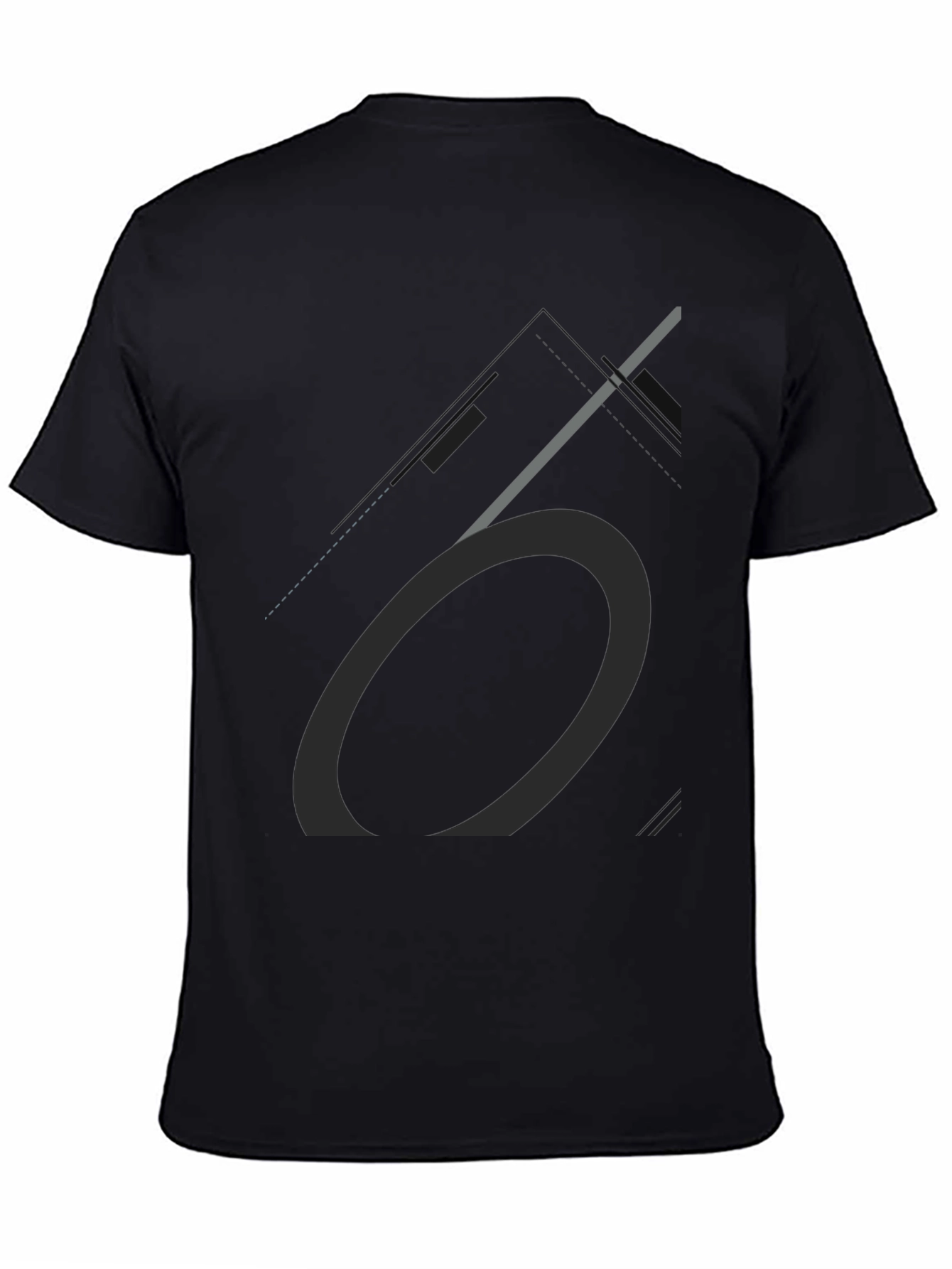 Minimalist Graphic Print Black T-Shirt