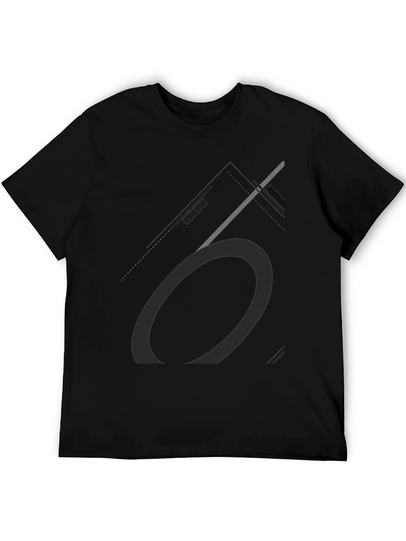 Minimalist Graphic Print Black T-Shirt