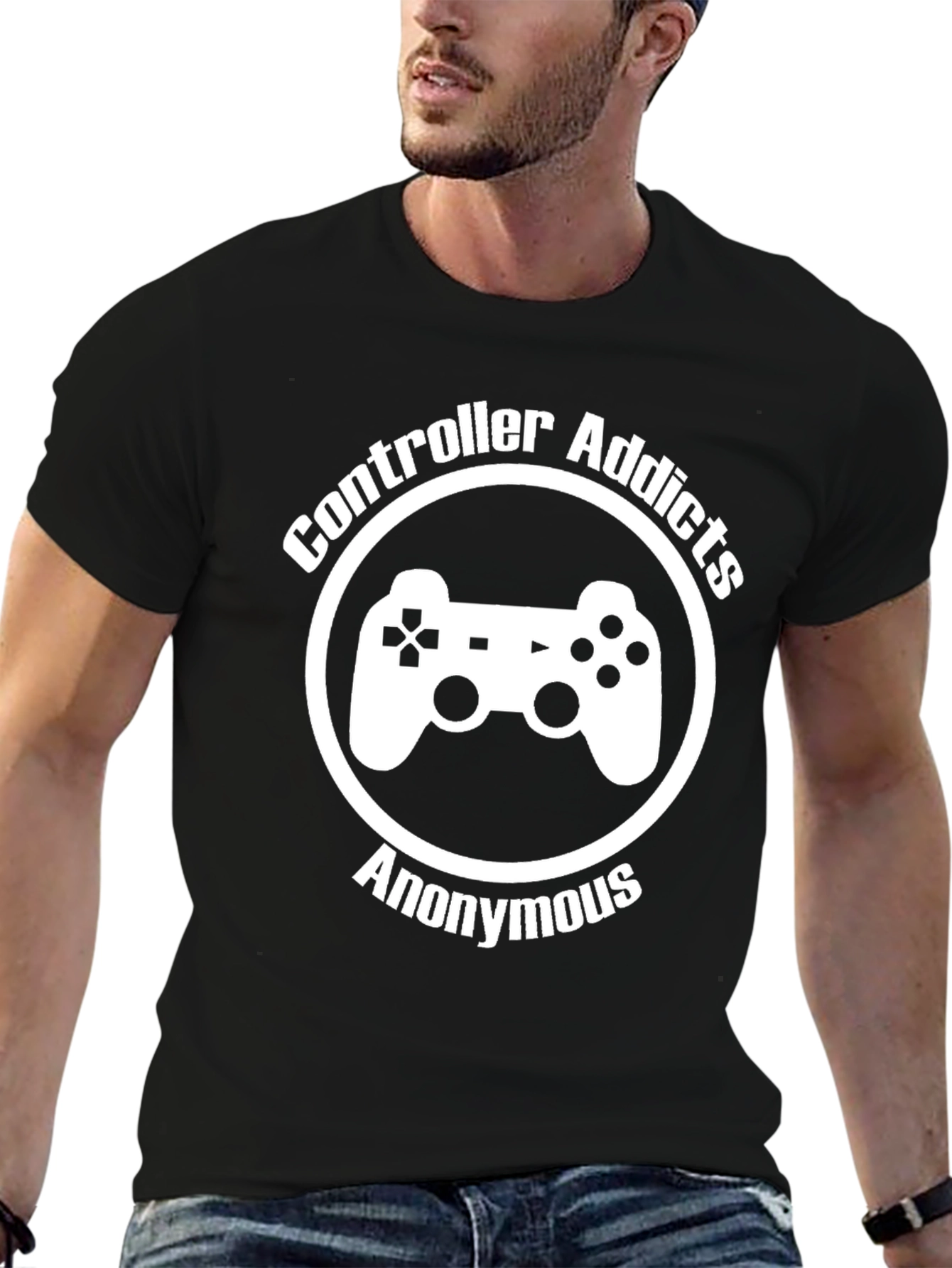Controller Addicts Anonymous Black T-Shirt