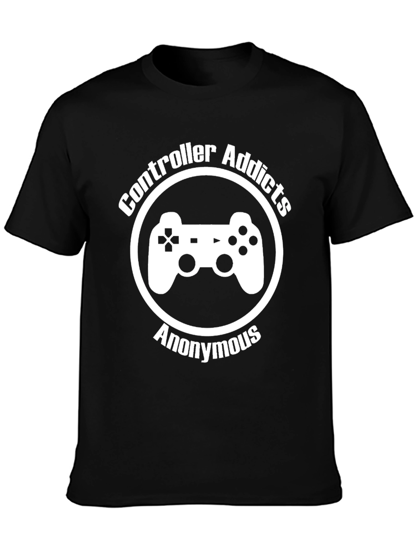 Controller Addicts Anonymous Black T-Shirt