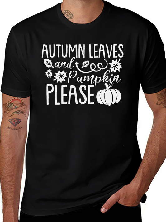 Autumn Leaves & Pumpkin Please Graphic Tee