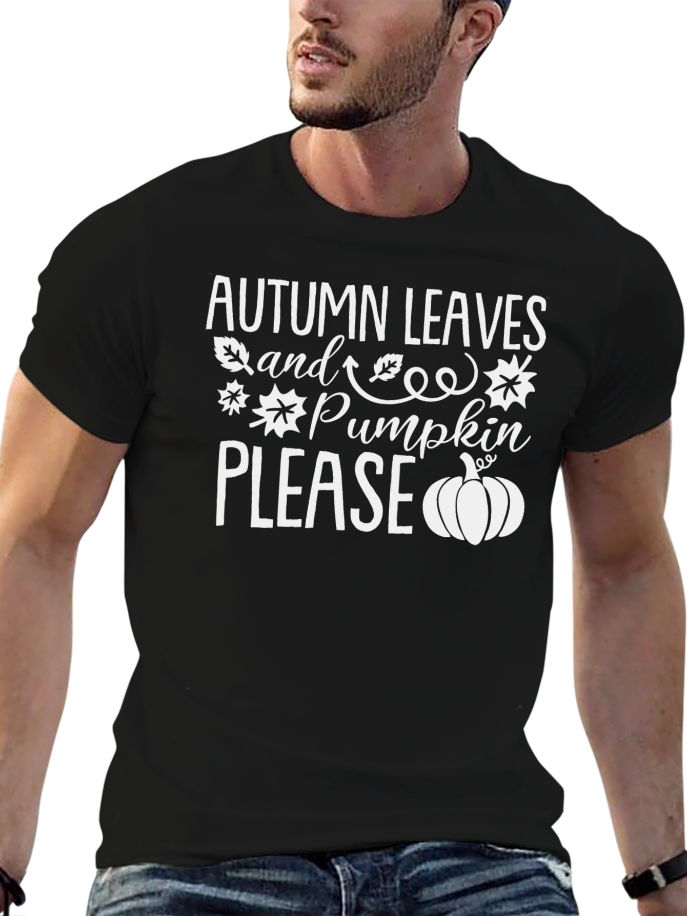 Autumn Leaves & Pumpkin Please Graphic Tee