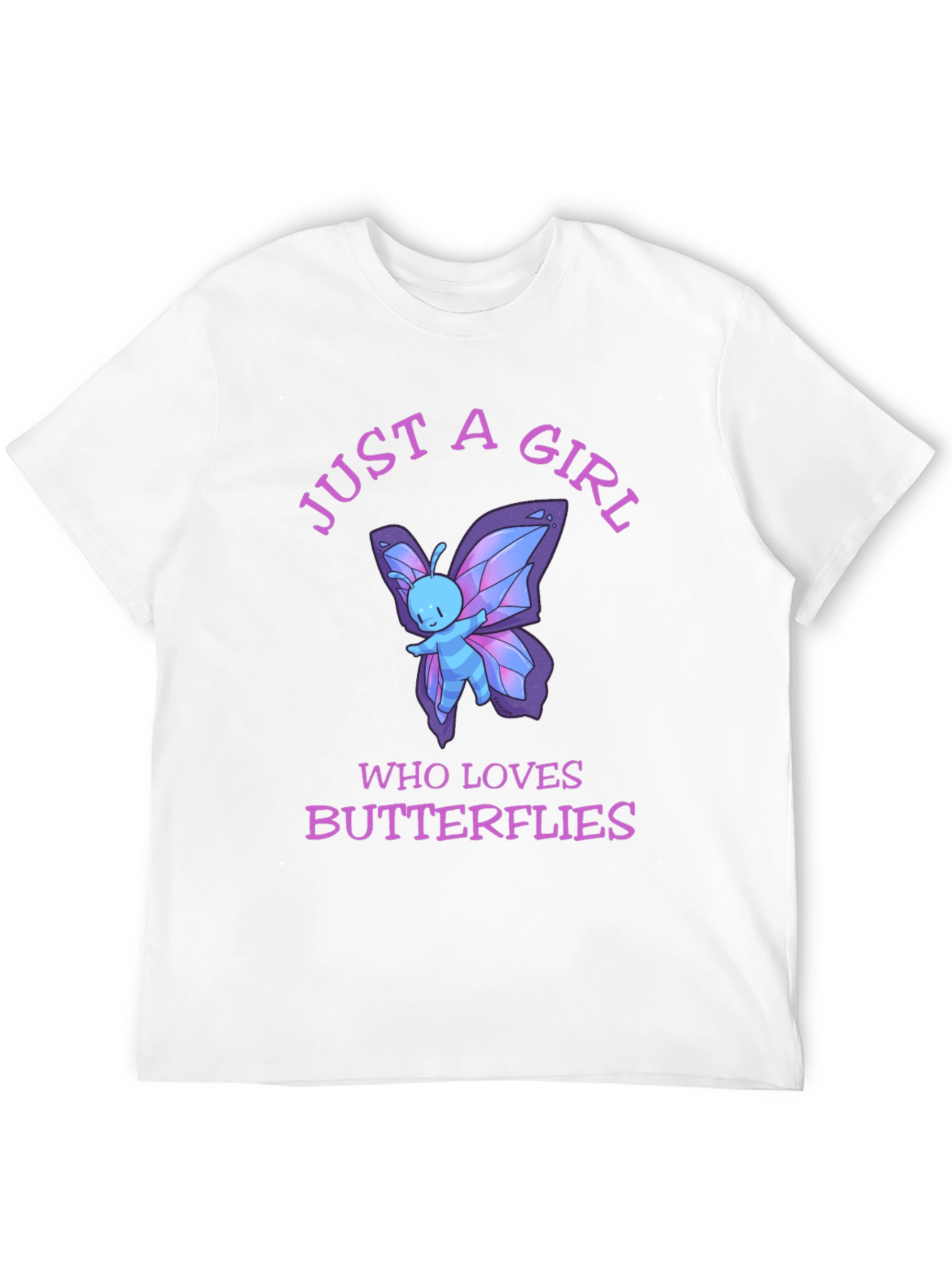 Just A Girl Who Loves Butterflies T-Shirt