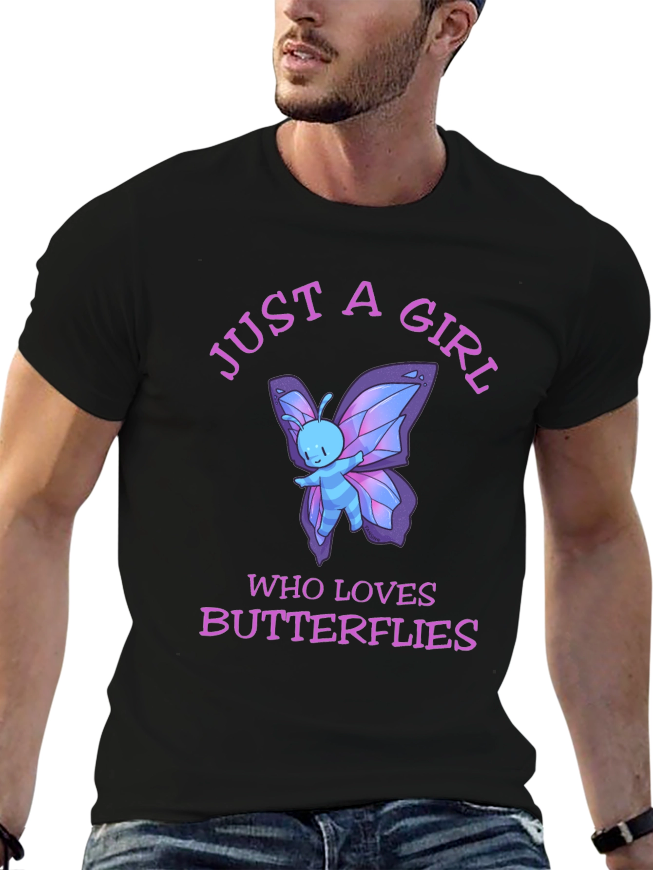 Just A Girl Who Loves Butterflies T-Shirt