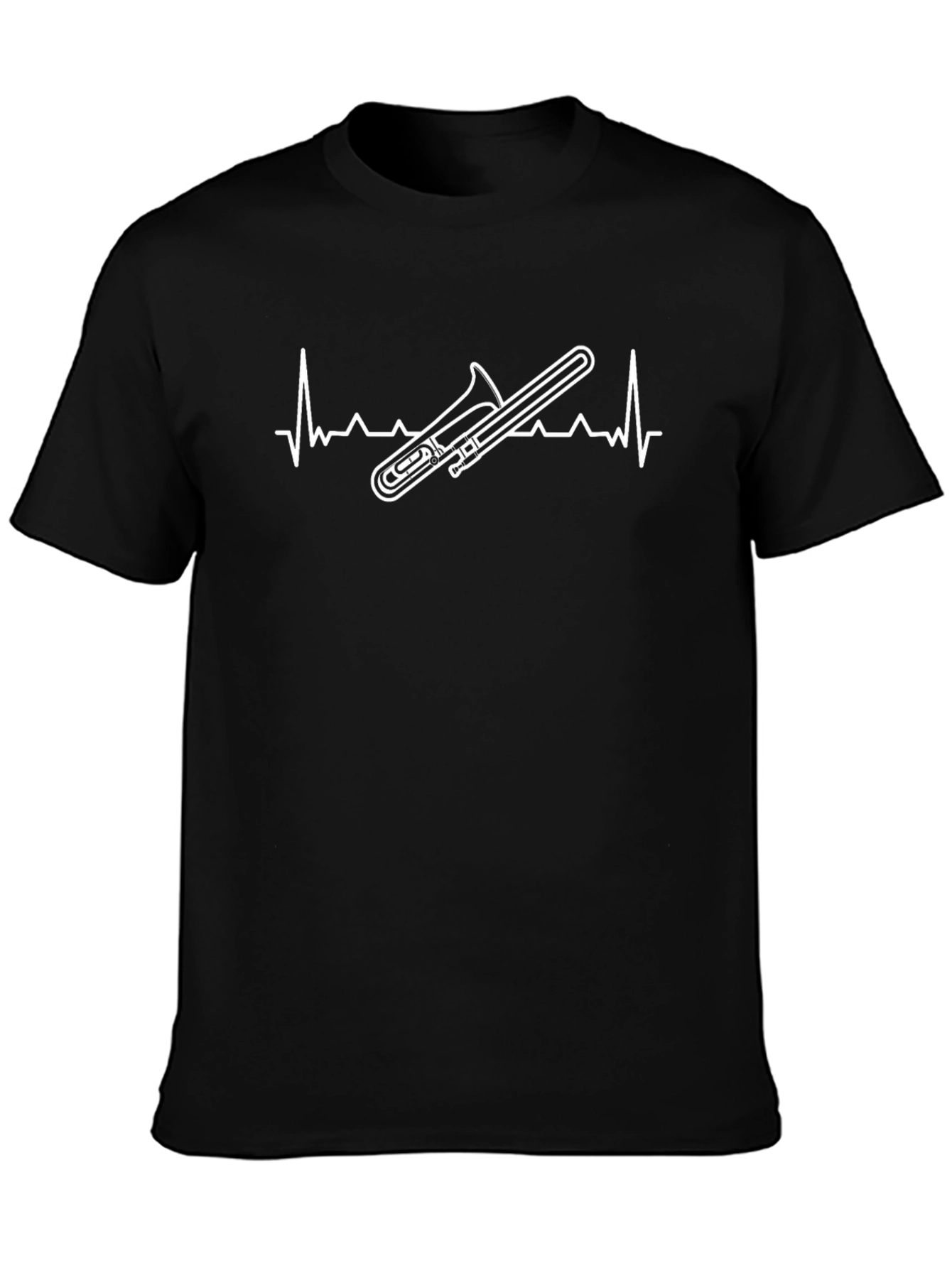 Trombone Heartbeat T-Shirt - Musician Tee