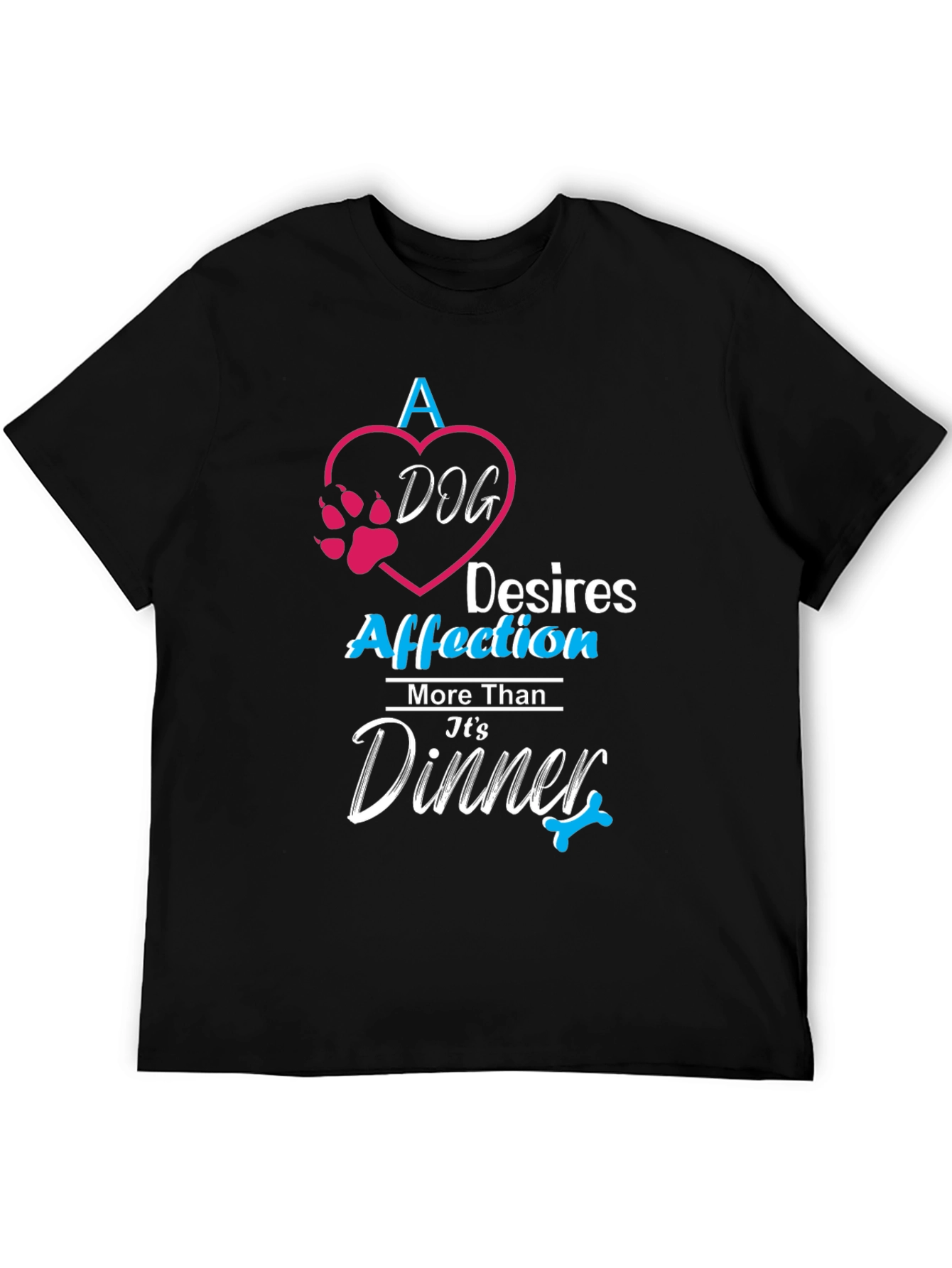 Dog Affection Black T-Shirt