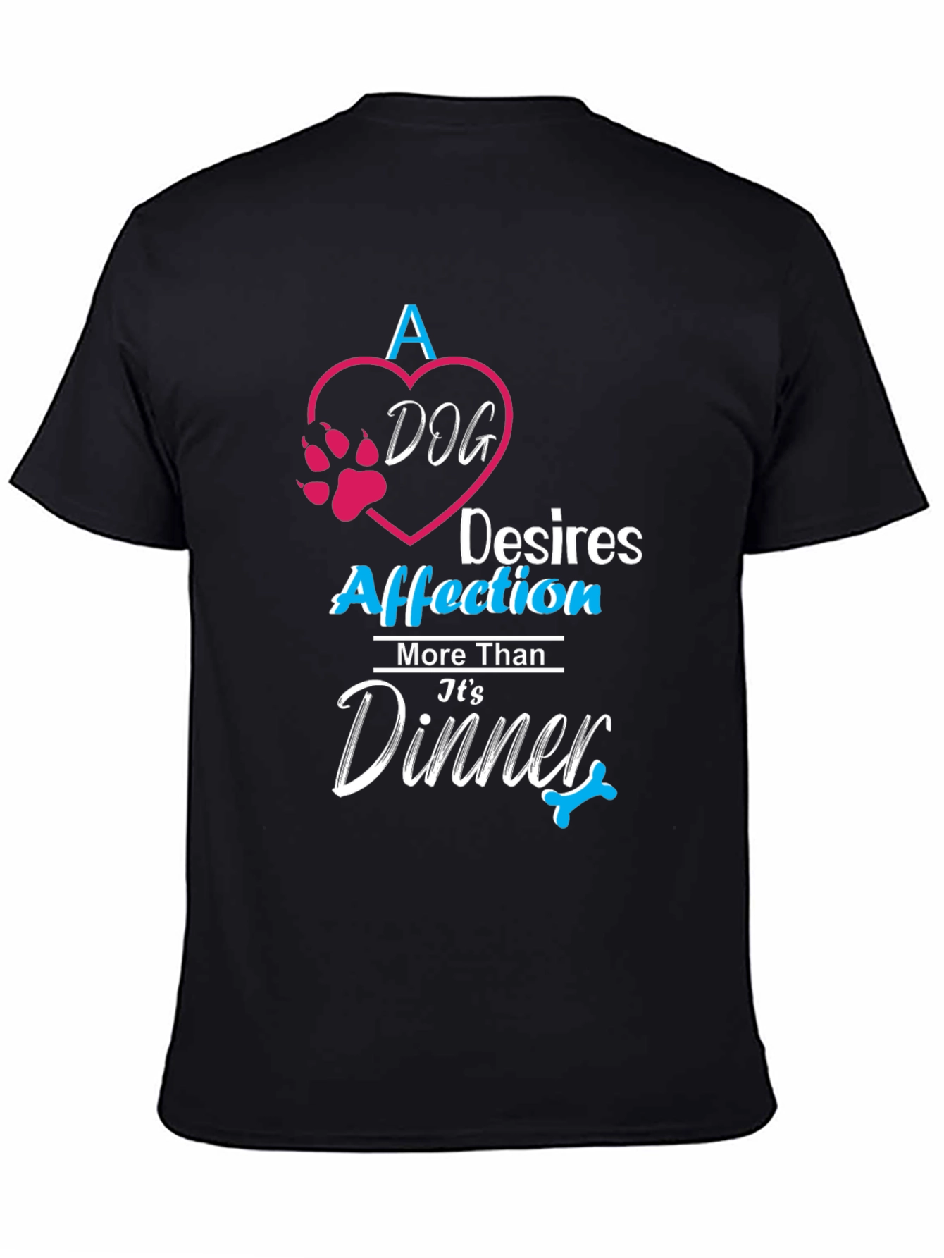 Dog Affection Black T-Shirt