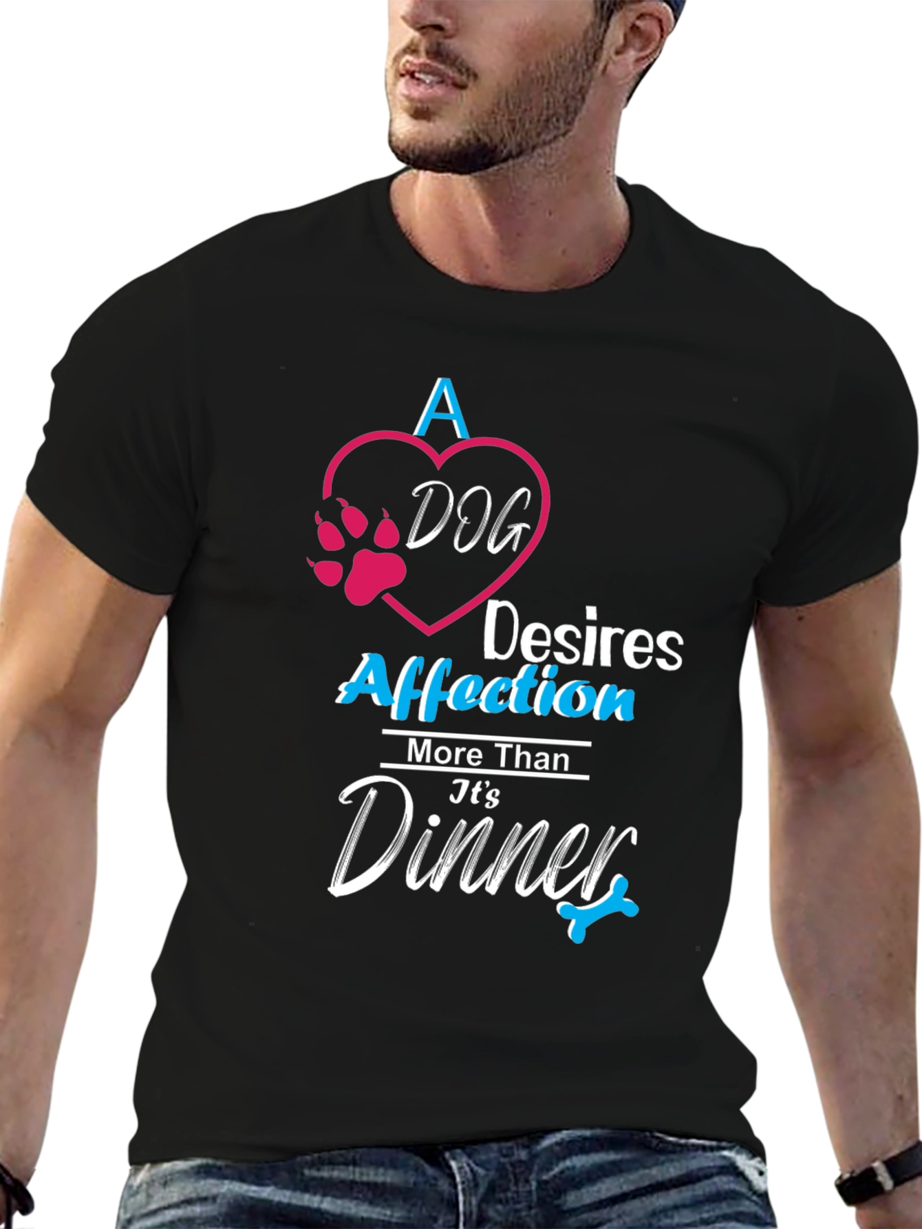 Dog Affection Black T-Shirt