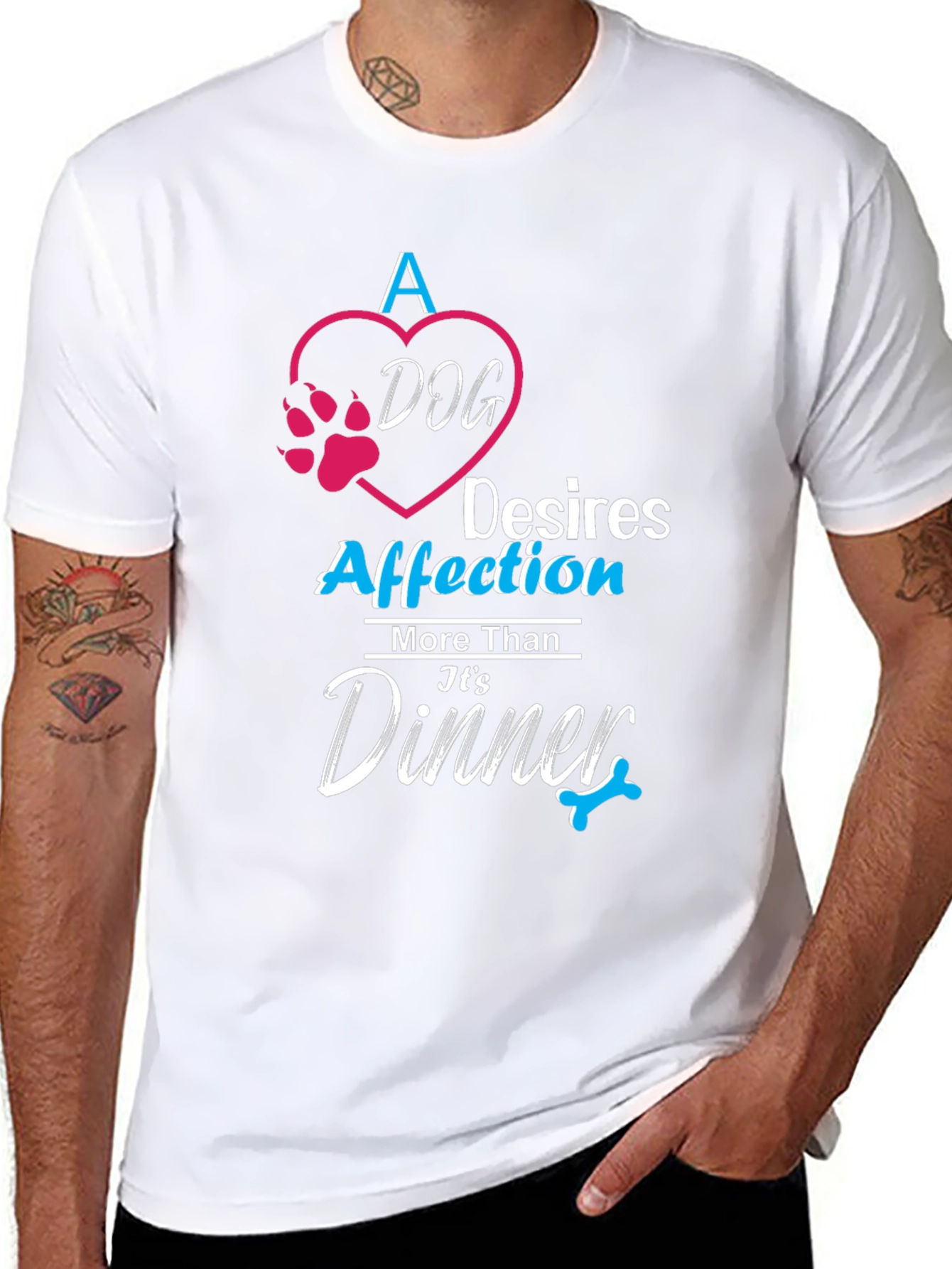 Dog Affection Black T-Shirt
