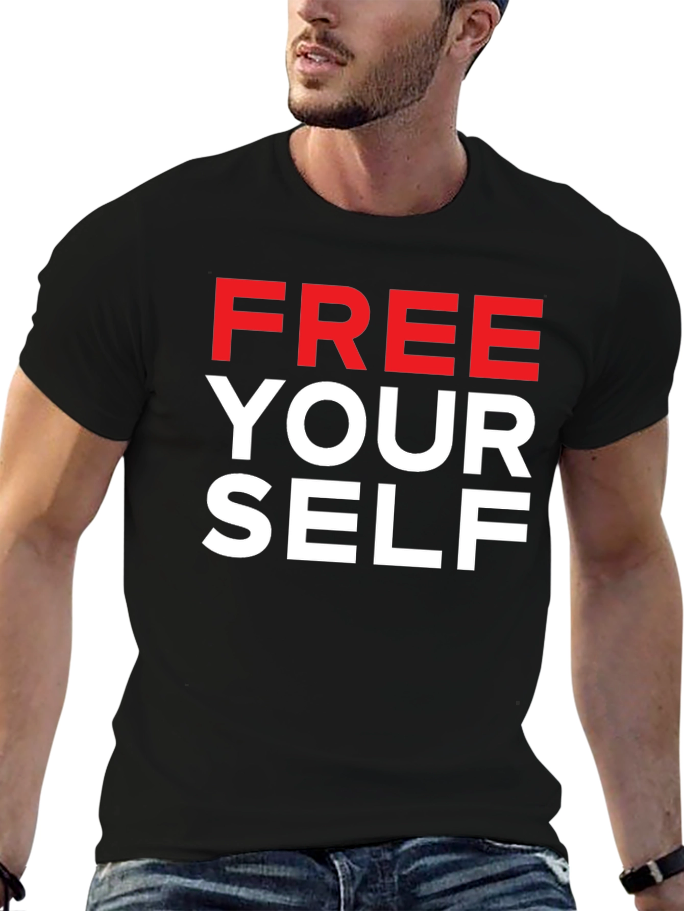 Free Yourself Graphic T-Shirt - Bold Statement Tee