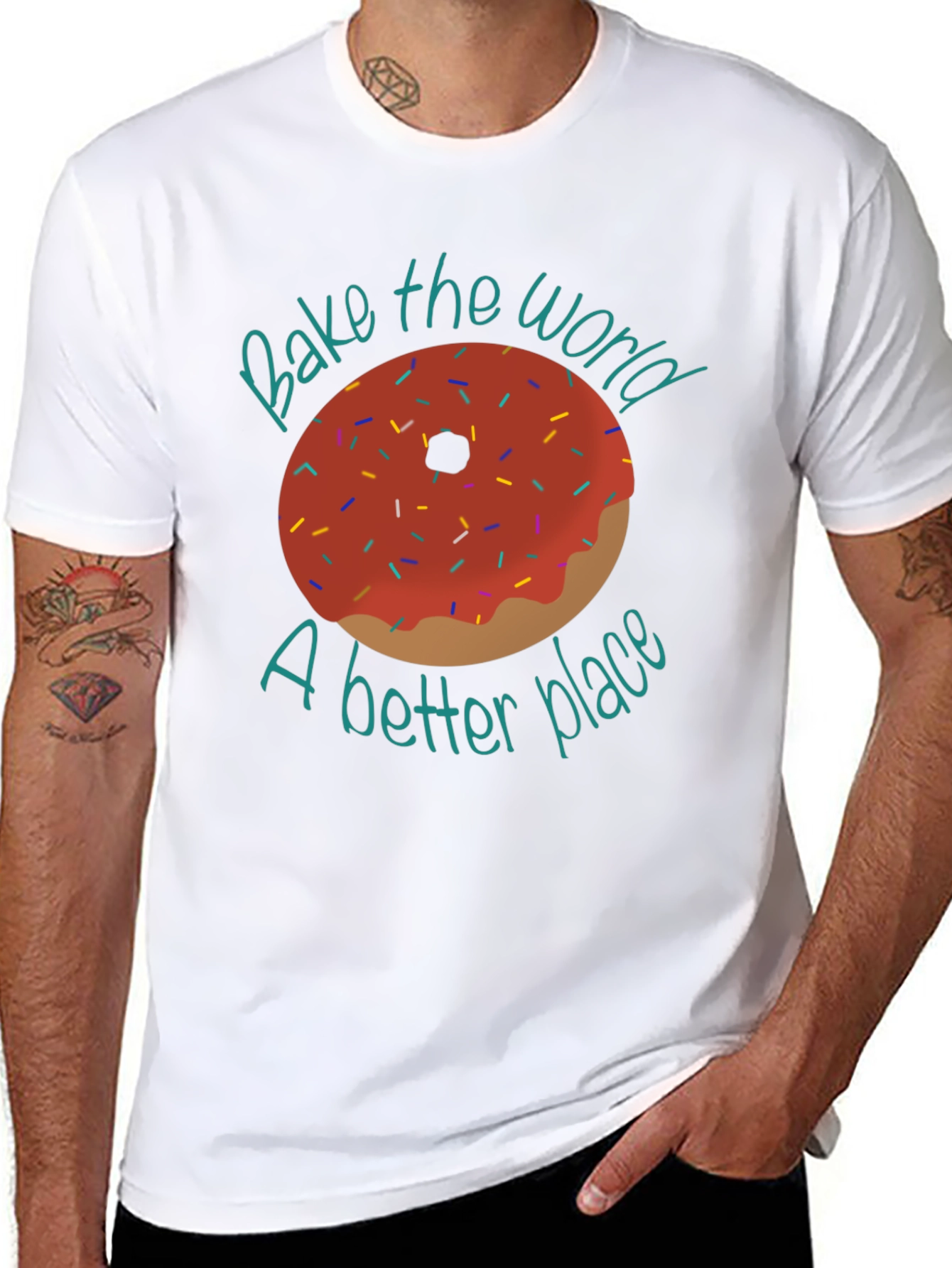Bake the World Donut T-Shirt