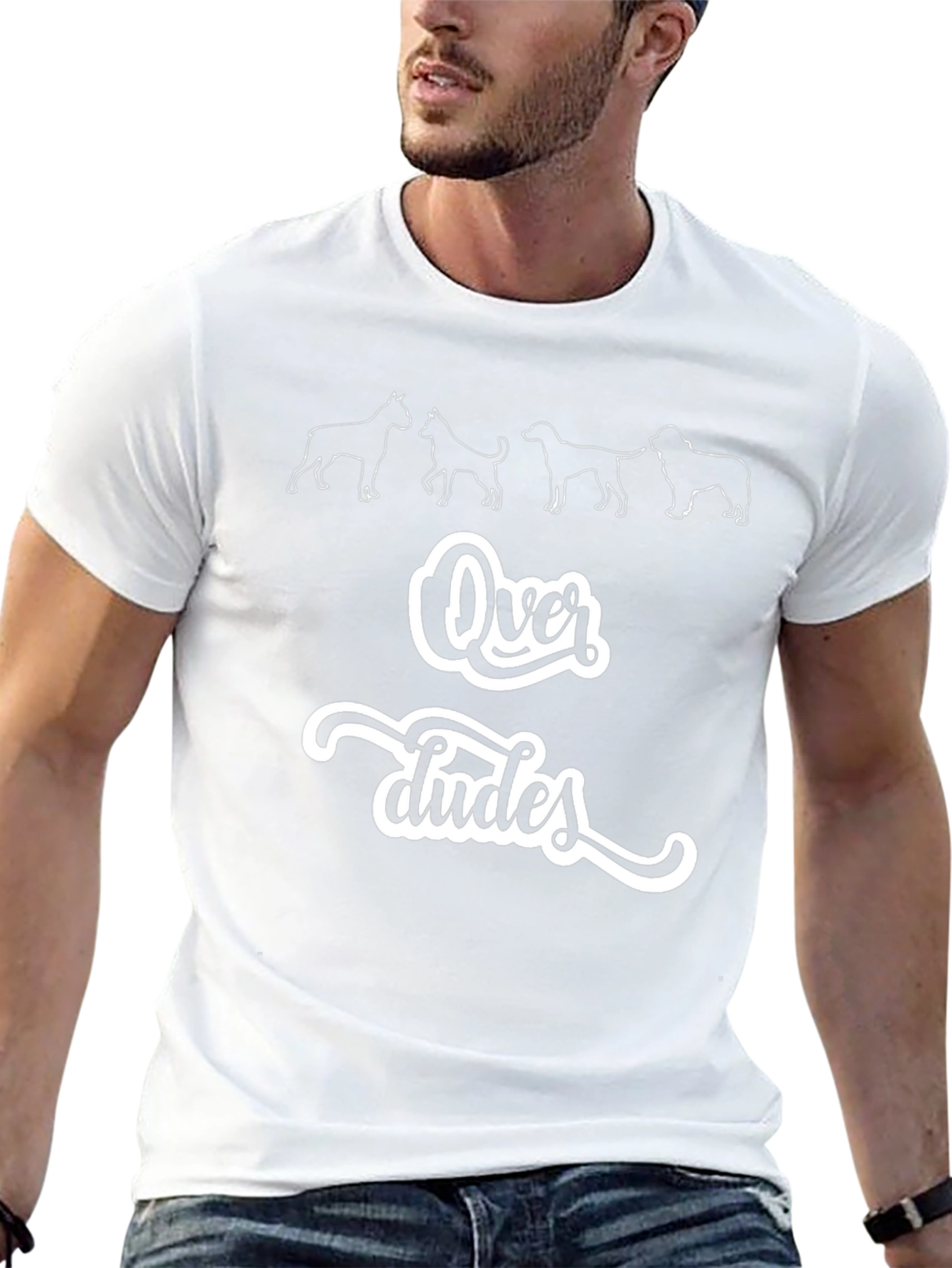 Over Dudes Black Graphic Tee
