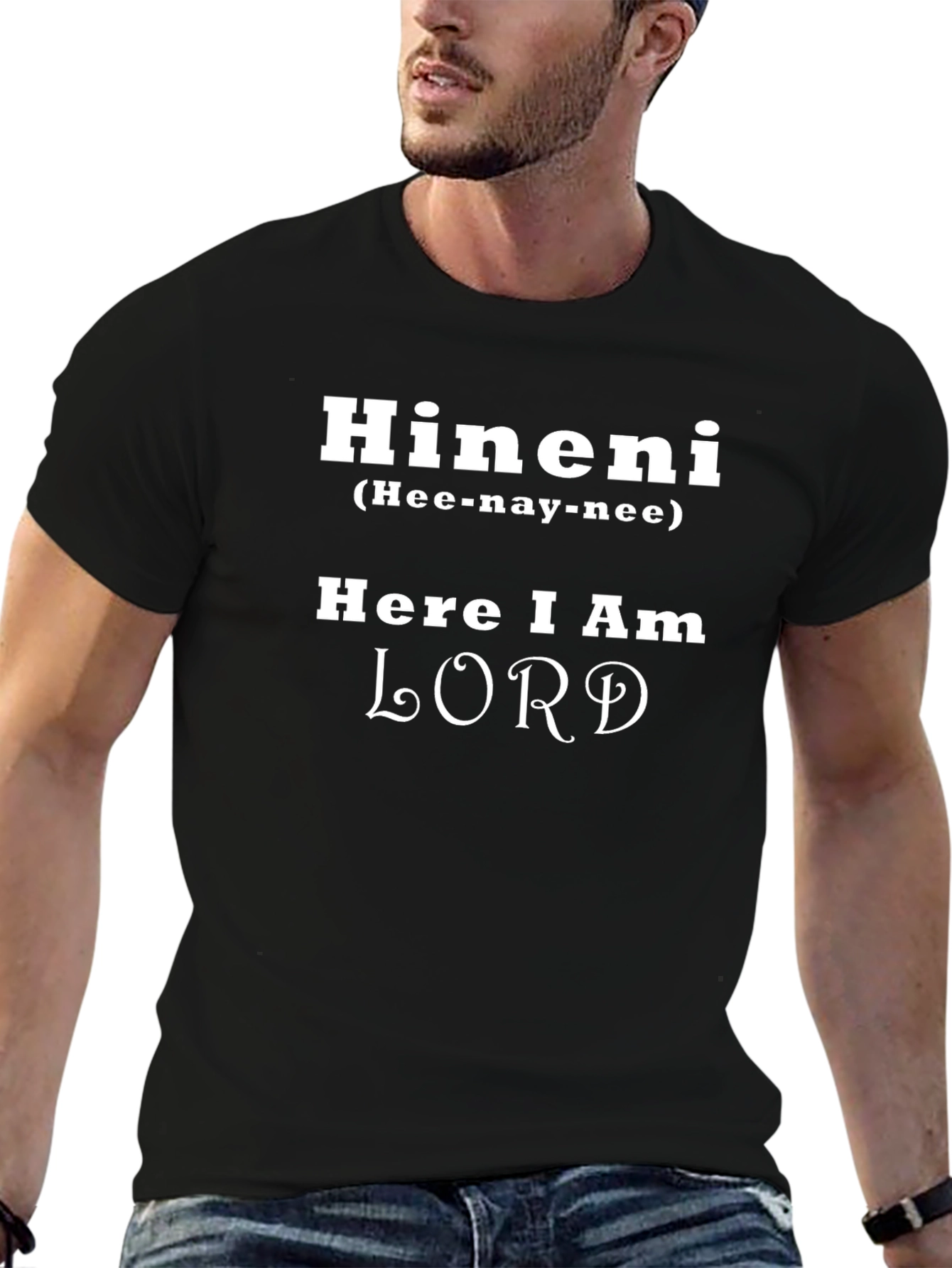 Hineni Here I Am Lord Christian T-Shirt