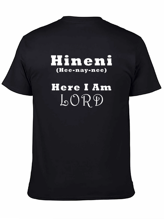 Hineni Here I Am Lord Christian T-Shirt