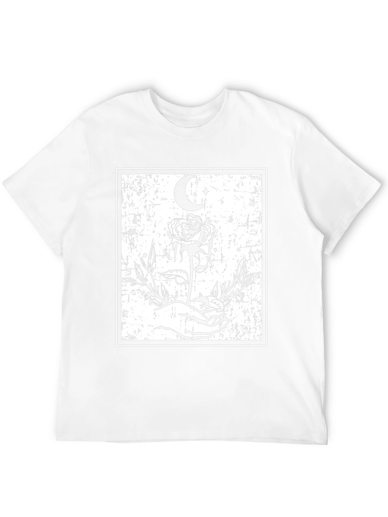 Mystic Rose Graphic Tee - Black