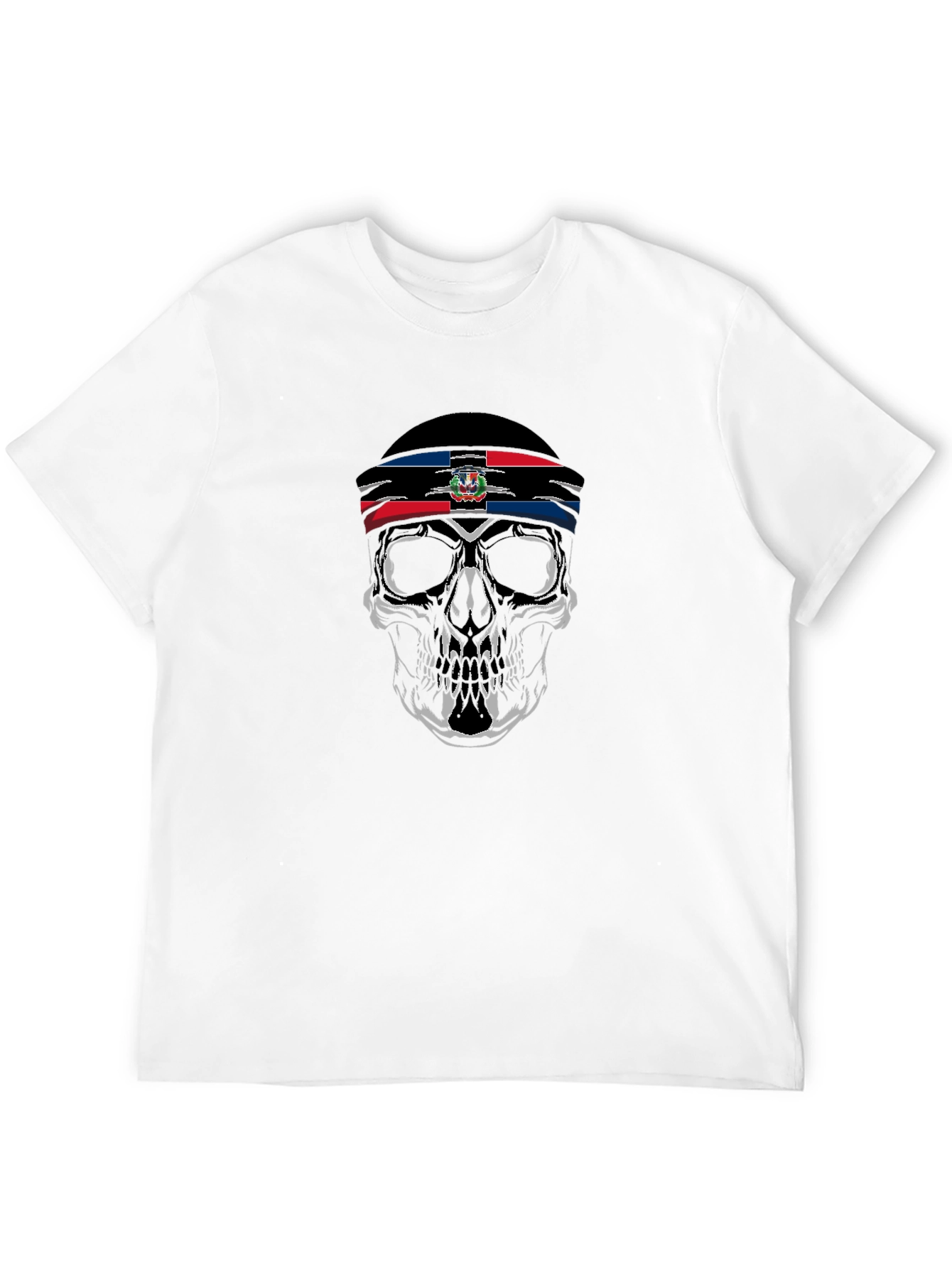 Dominican Skull Graphic Tee - Mens Black T-Shirt