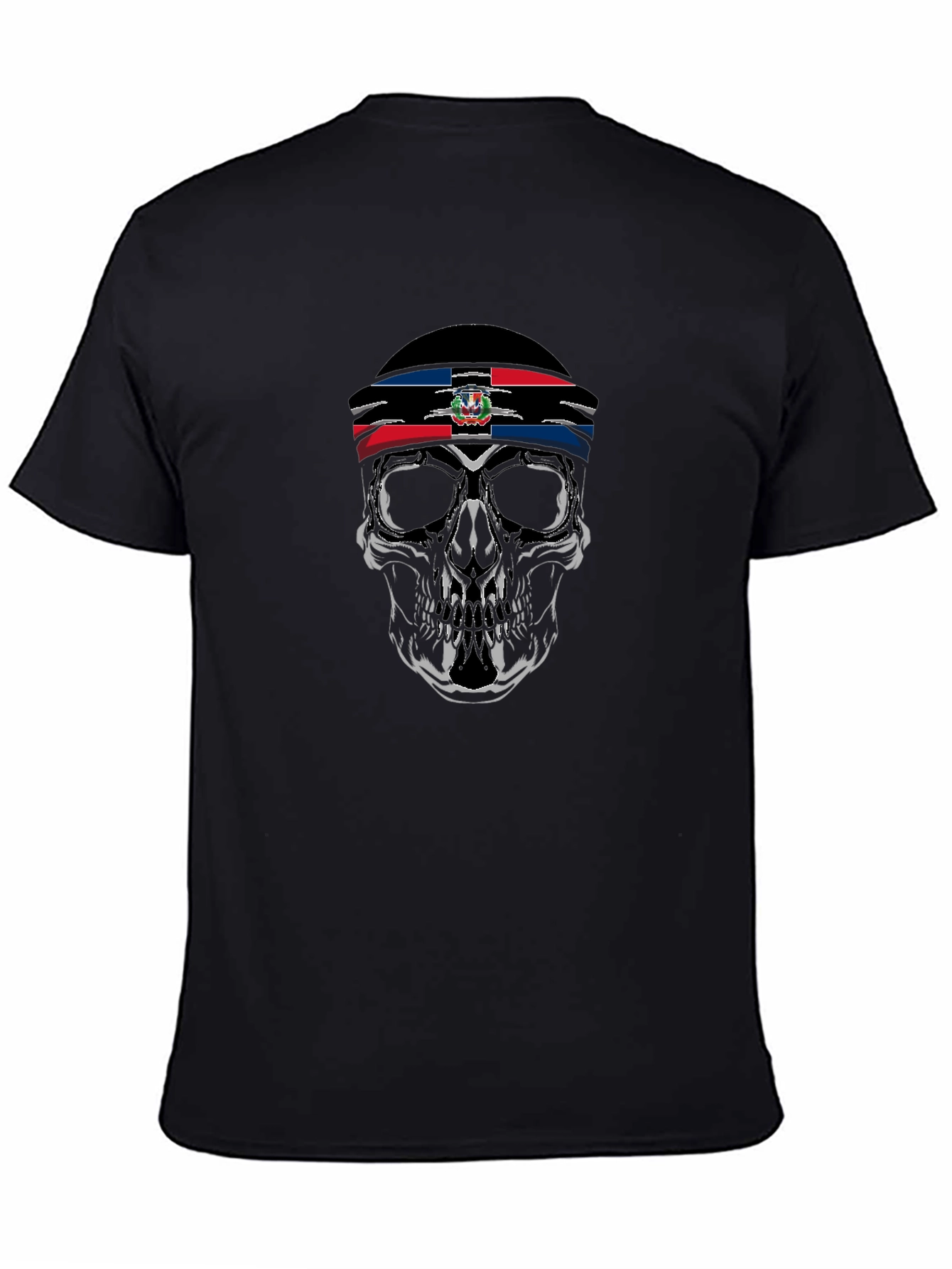 Dominican Skull Graphic Tee - Mens Black T-Shirt