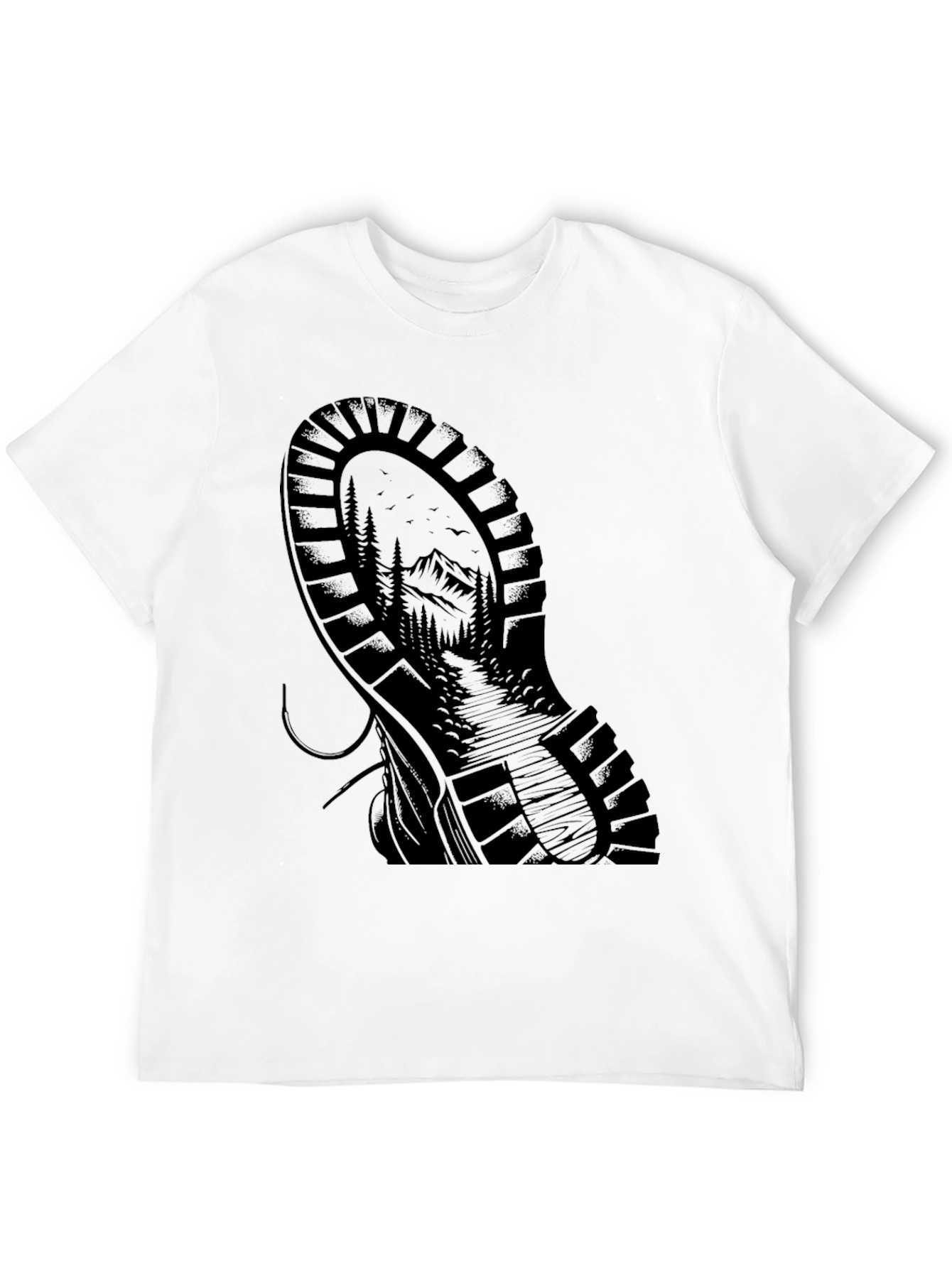 Nature Trail Boot Print Graphic Tee