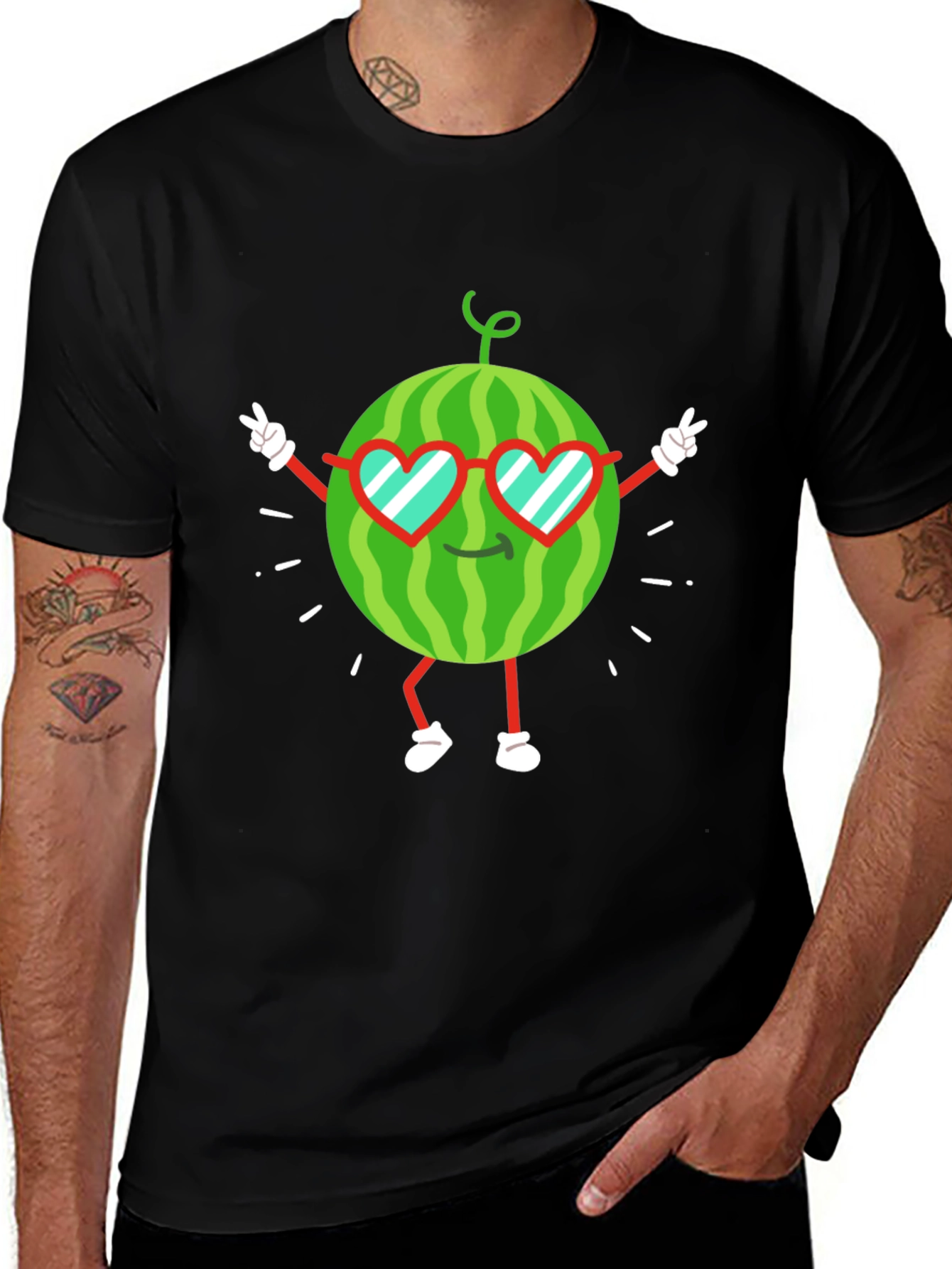 Cool Watermelon Graphic T-Shirt
