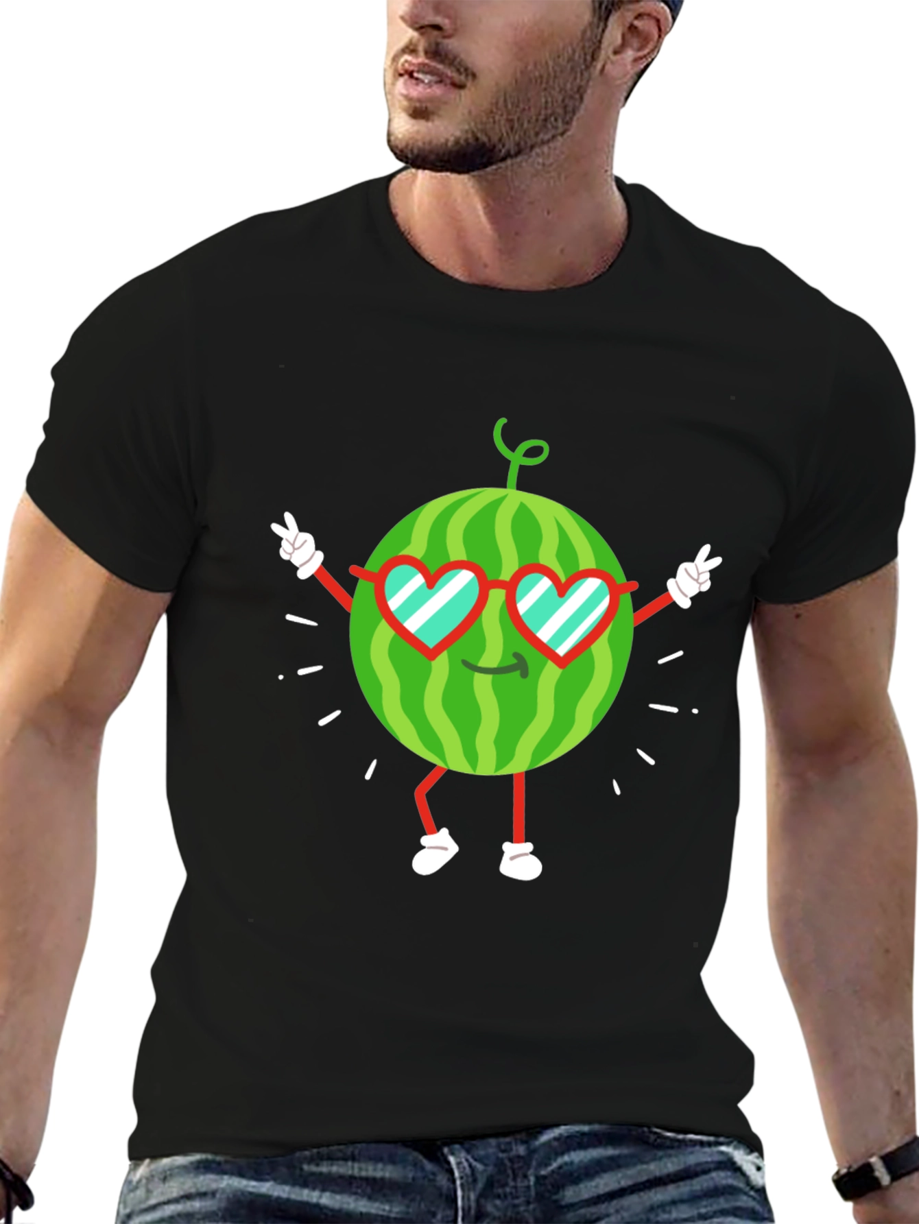 Cool Watermelon Graphic T-Shirt