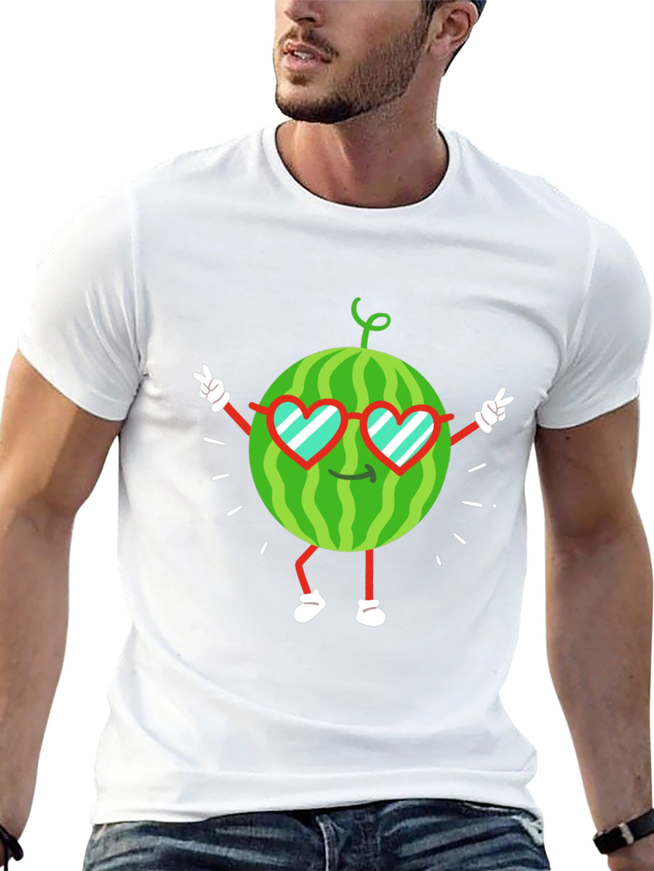 Cool Watermelon Graphic T-Shirt