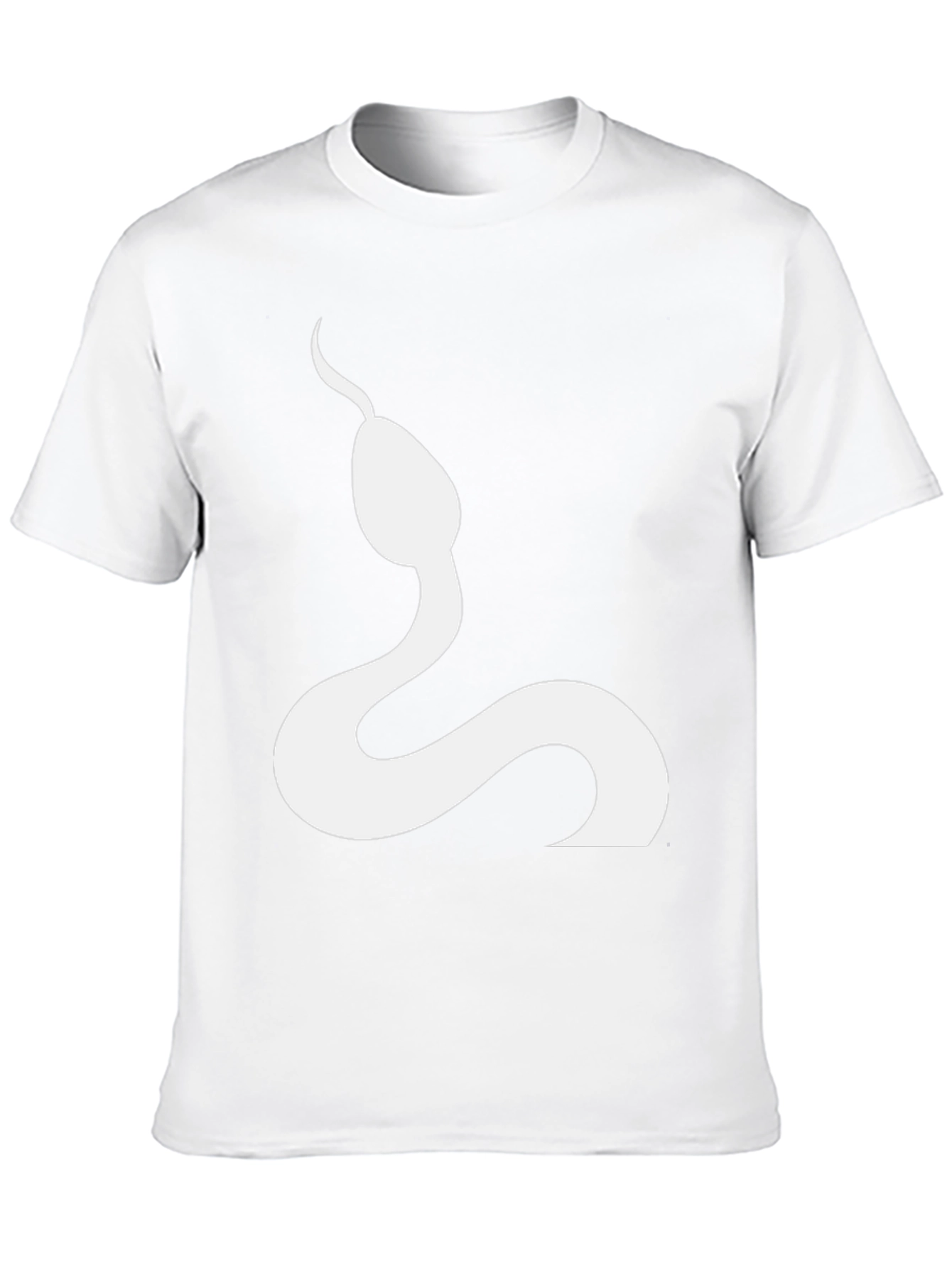 Snake Graphic Tee - Stylish Mens Black T-Shirt