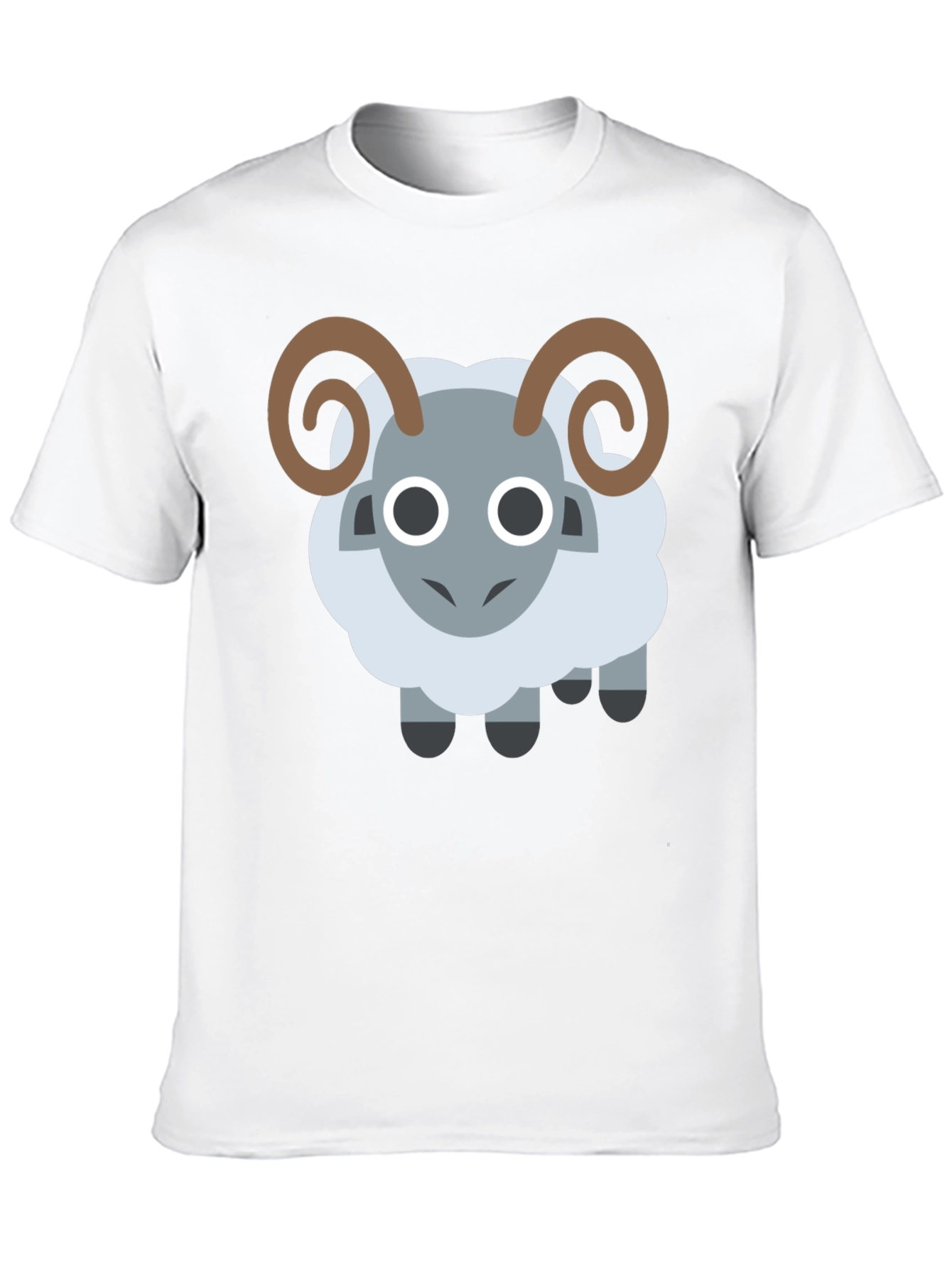 Ram Emoji Black T-Shirt