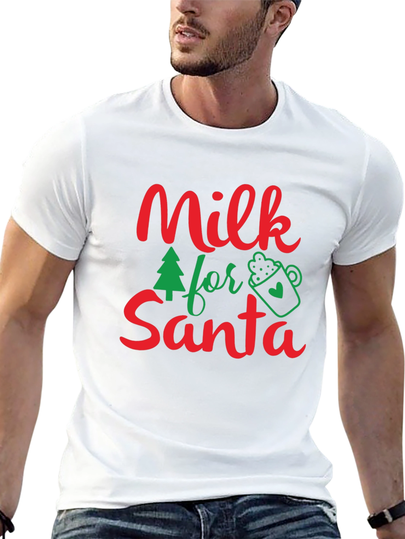 Milk for Santa Christmas T-Shirt